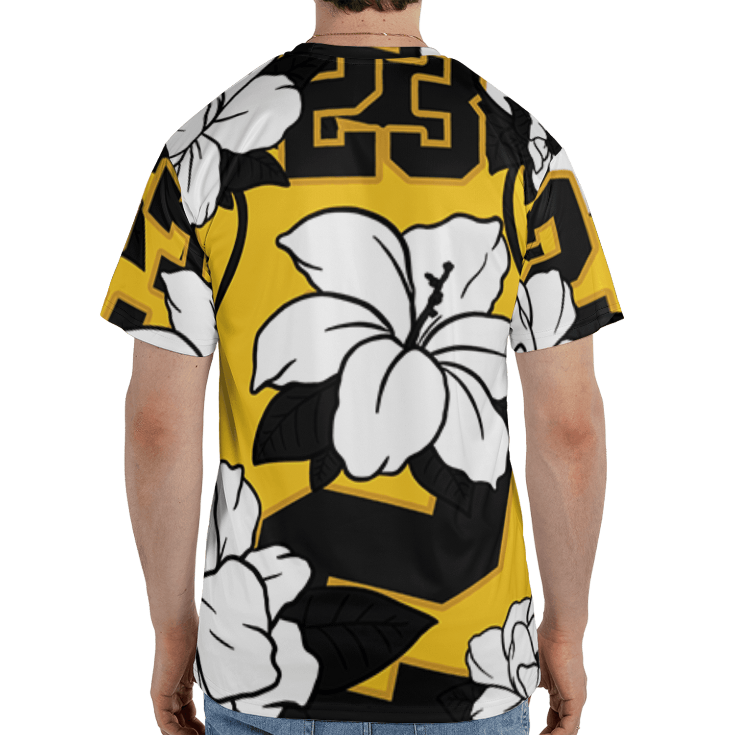 Yellow Ochre 6s T Shirt Match 23 Floral 3D All-Over Print Flowers - NastyJamz
