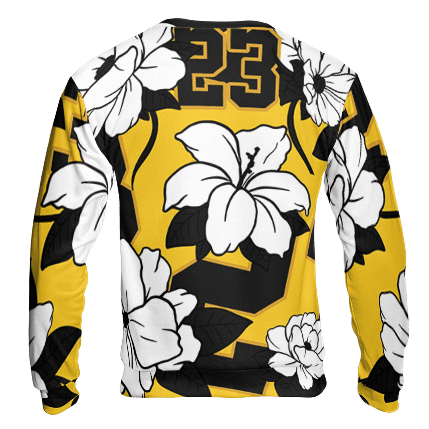 Yellow Ochre 6s Sweatshirt Match 23 Floral 3D All-Over Print Flowers - NastyJamz