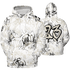 Gratitude 11s Hoodie Match 23 Hiphop 3D All-Over Print Graffiti Pattern - NastyJamz