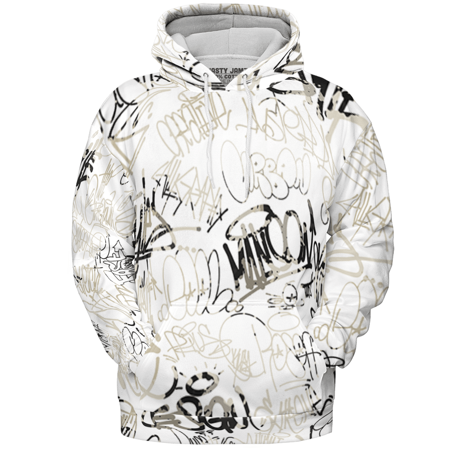Gratitude 11s Hoodie Match 23 Hiphop 3D All-Over Print Graffiti Pattern - NastyJamz