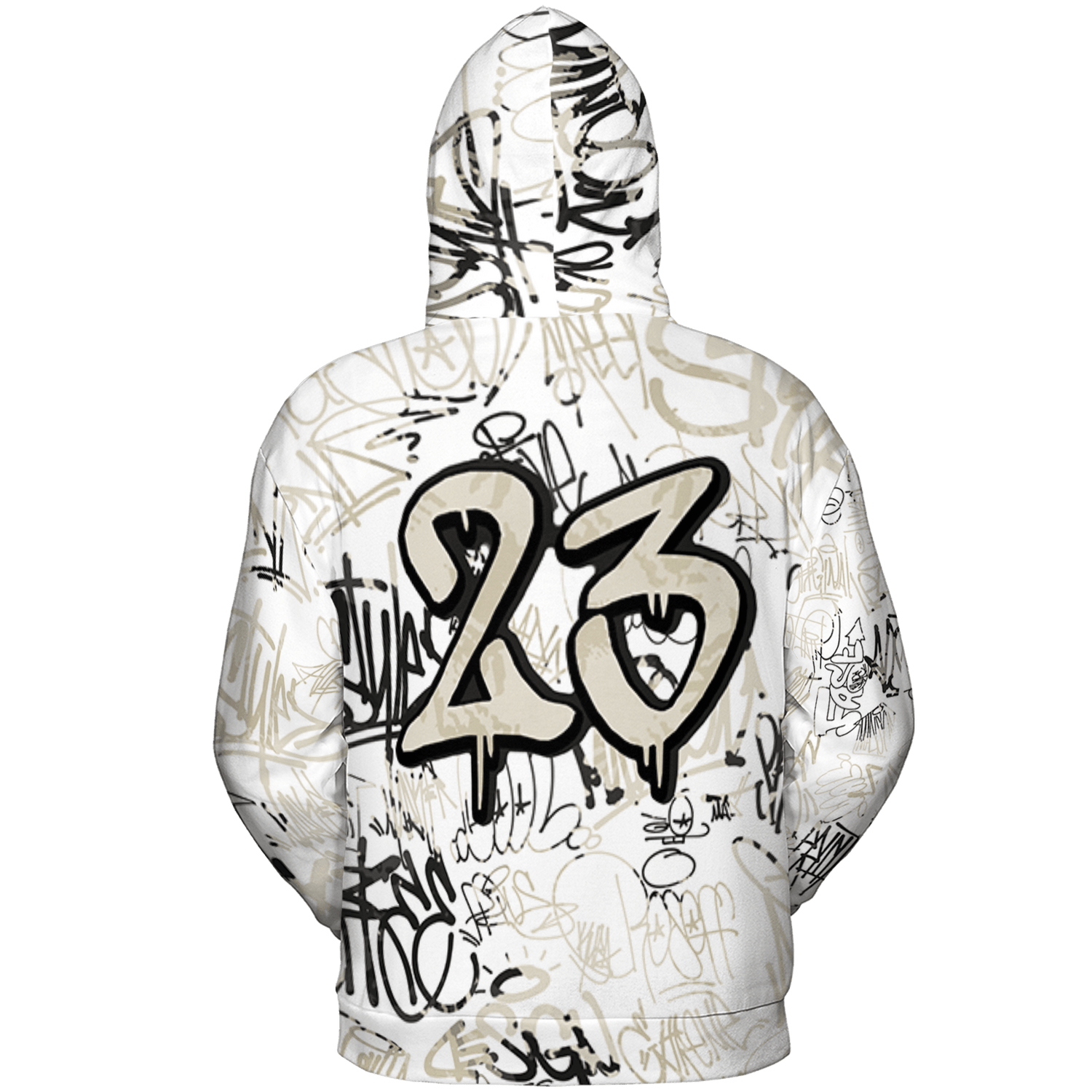 Gratitude 11s Hoodie Match 23 Hiphop 3D All-Over Print Graffiti Pattern - NastyJamz