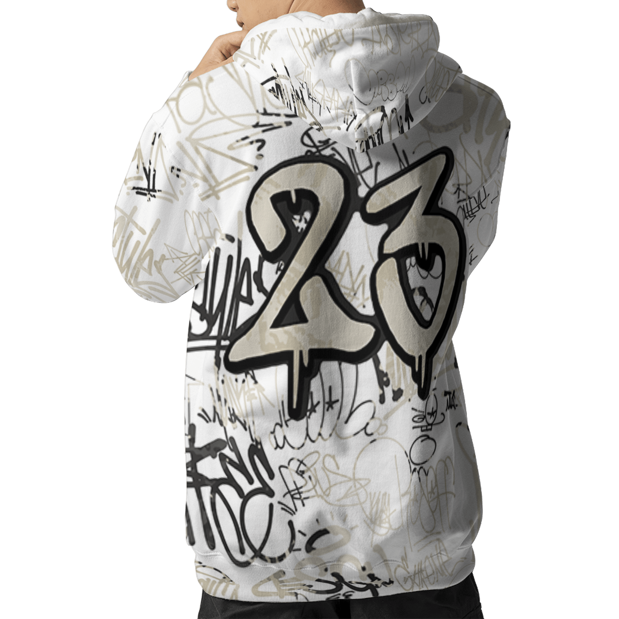 Gratitude 11s Hoodie Match 23 Hiphop 3D All-Over Print Graffiti Pattern - NastyJamz