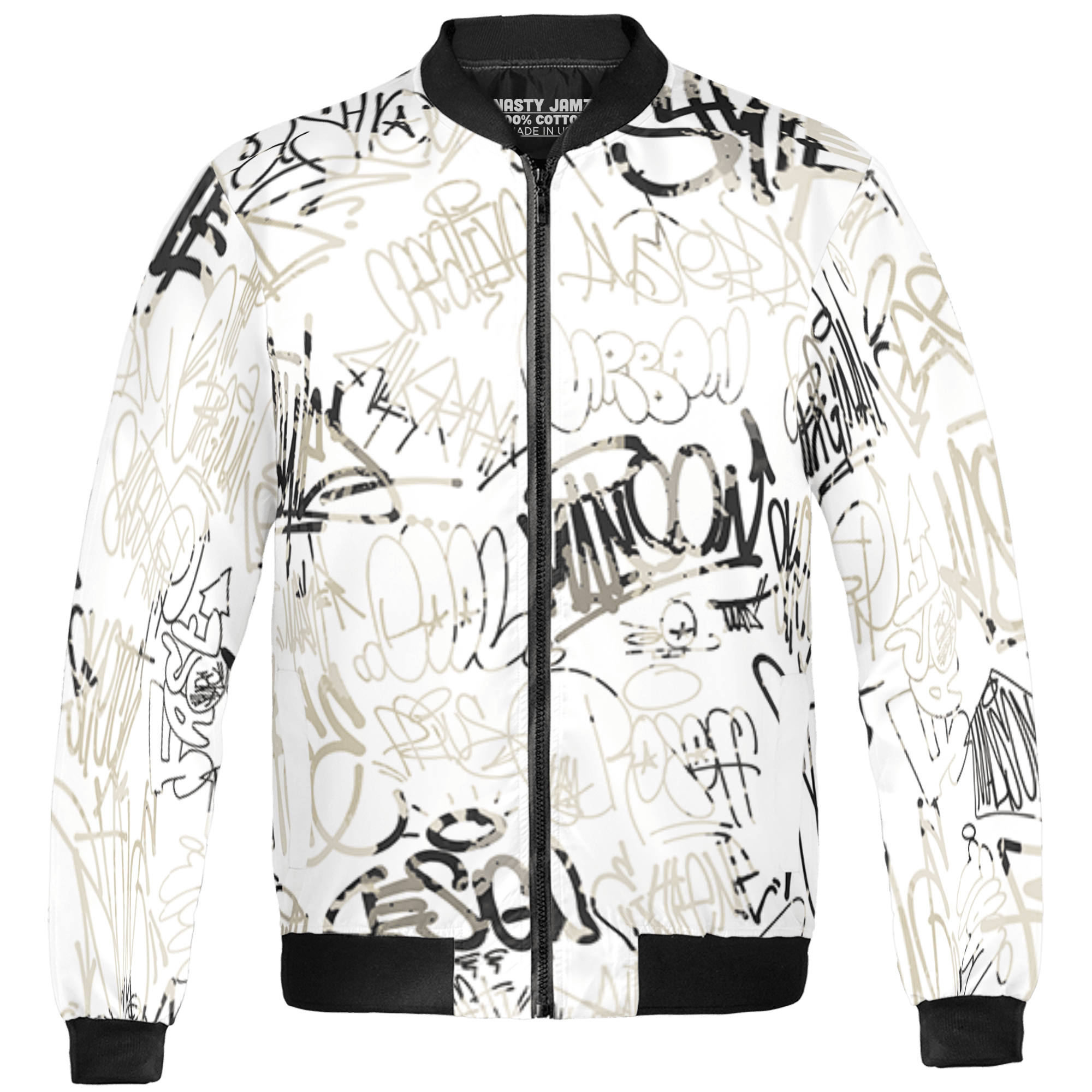 Gratitude 11s Jacket Match 23 Hiphop 3D All-Over Print Graffiti Pattern - NastyJamz