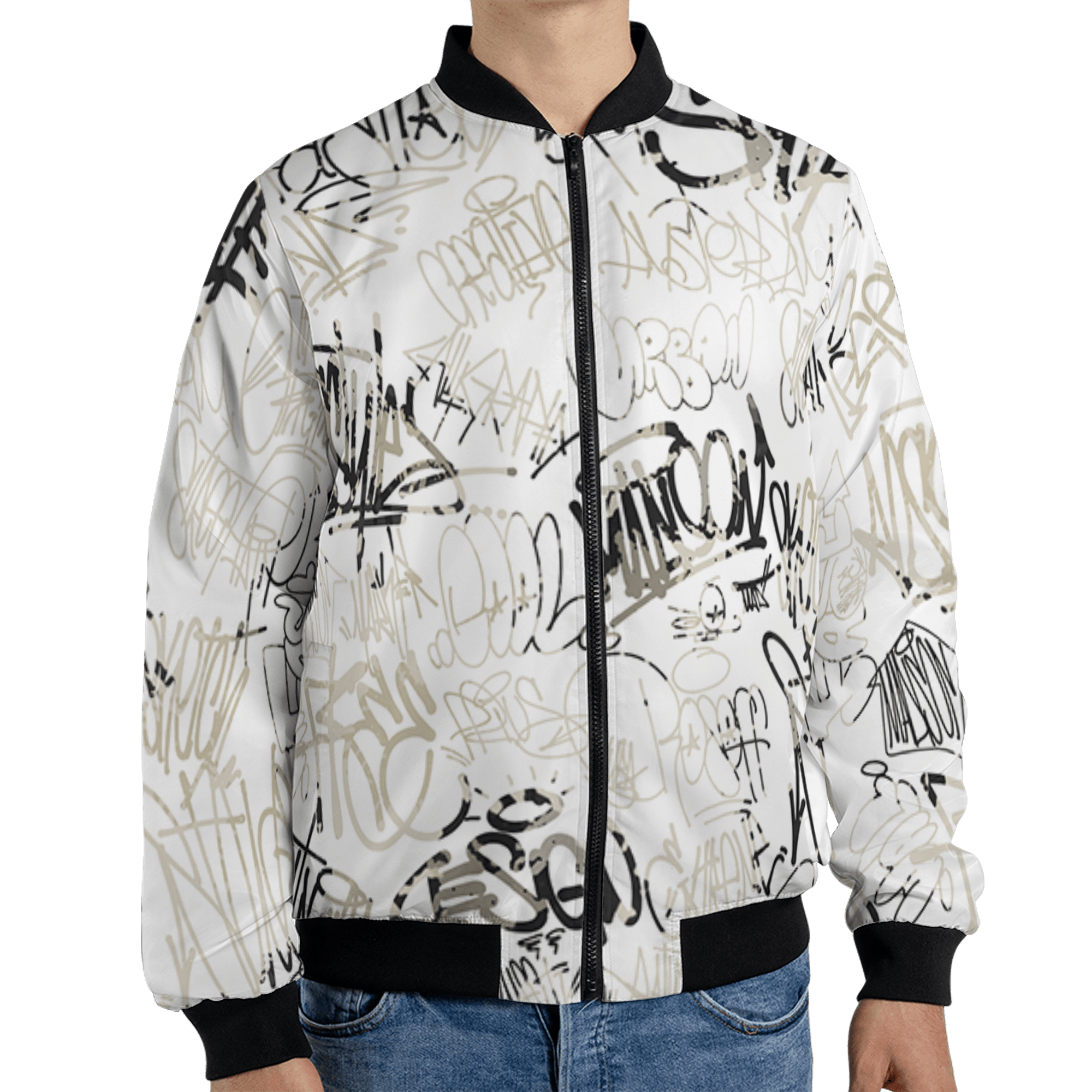 Gratitude 11s Jacket Match 23 Hiphop 3D All-Over Print Graffiti Pattern - NastyJamz