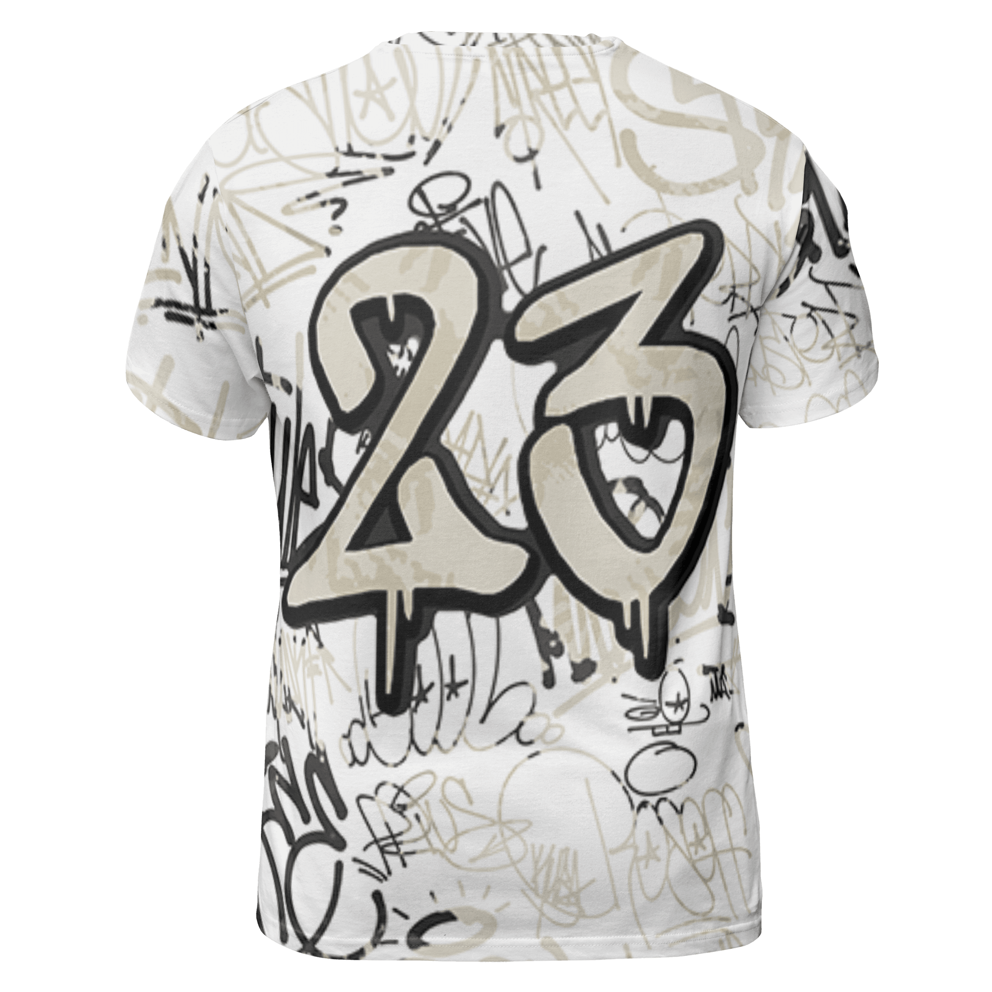 Gratitude 11s T Shirt Match 23 Hiphop 3D All-Over Print Graffiti Pattern - NastyJamz