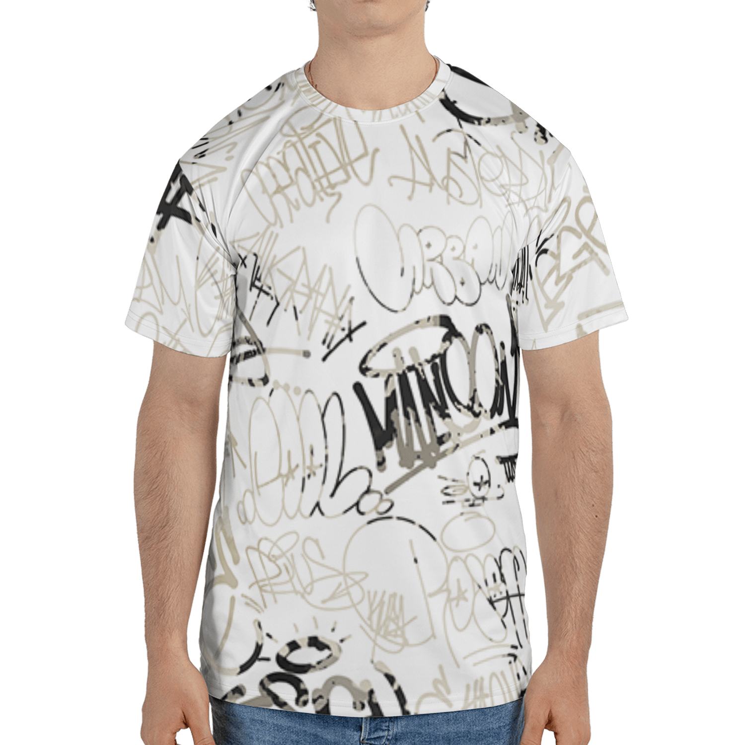 Gratitude 11s T Shirt Match 23 Hiphop 3D All-Over Print Graffiti Pattern - NastyJamz