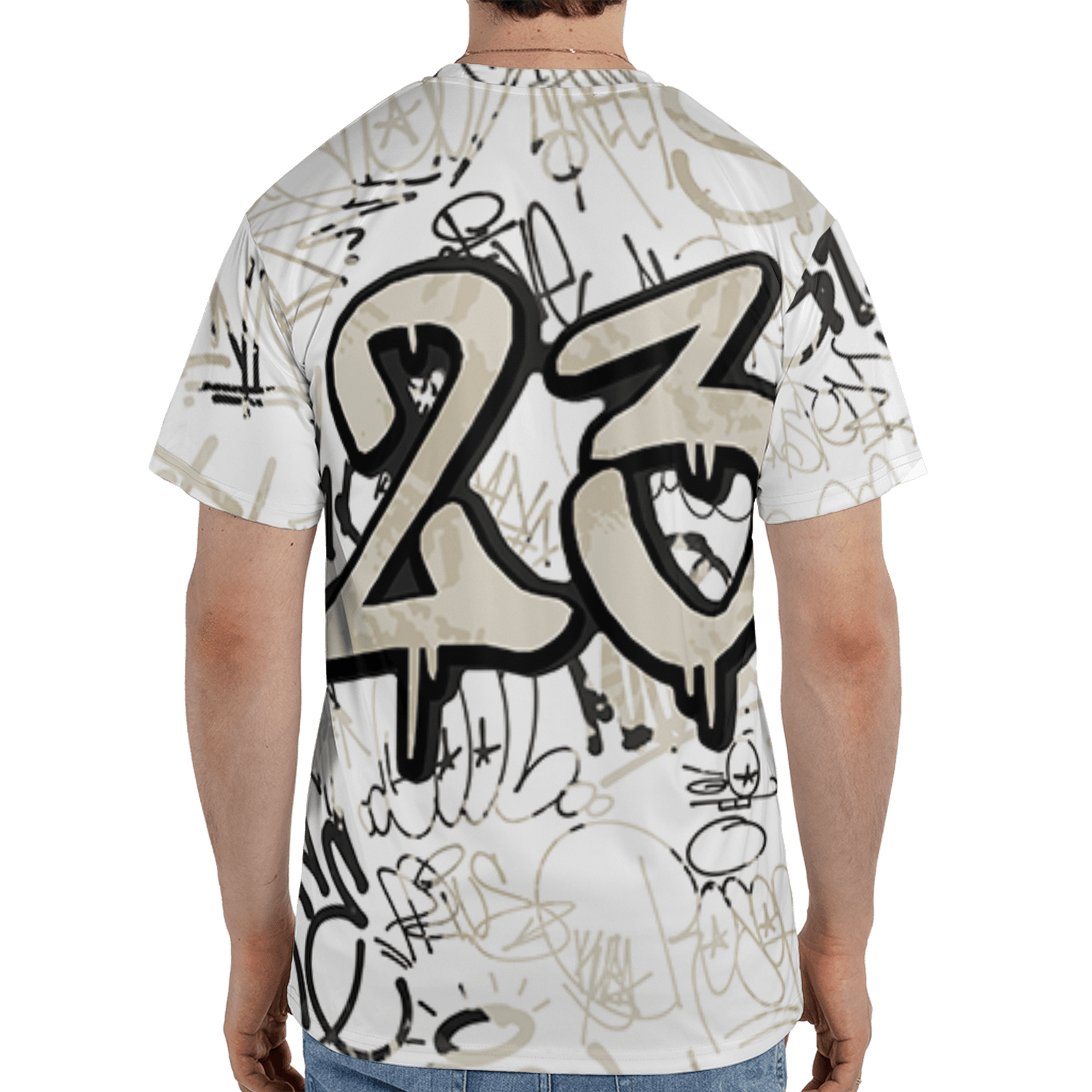Gratitude 11s T Shirt Match 23 Hiphop 3D All-Over Print Graffiti Pattern - NastyJamz