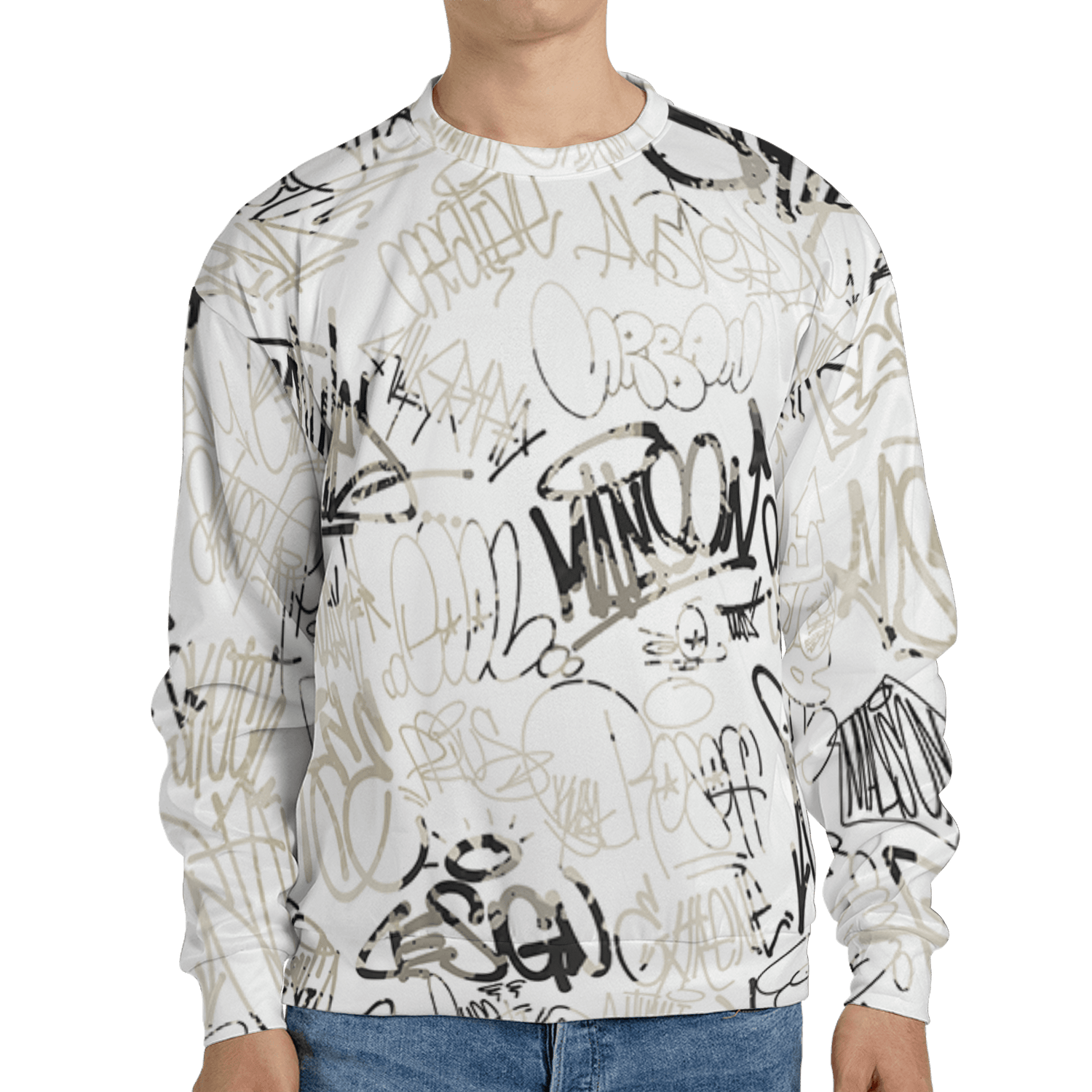 Gratitude 11s Sweatshirt Match 23 Hiphop 3D All-Over Print Graffiti Pattern - NastyJamz