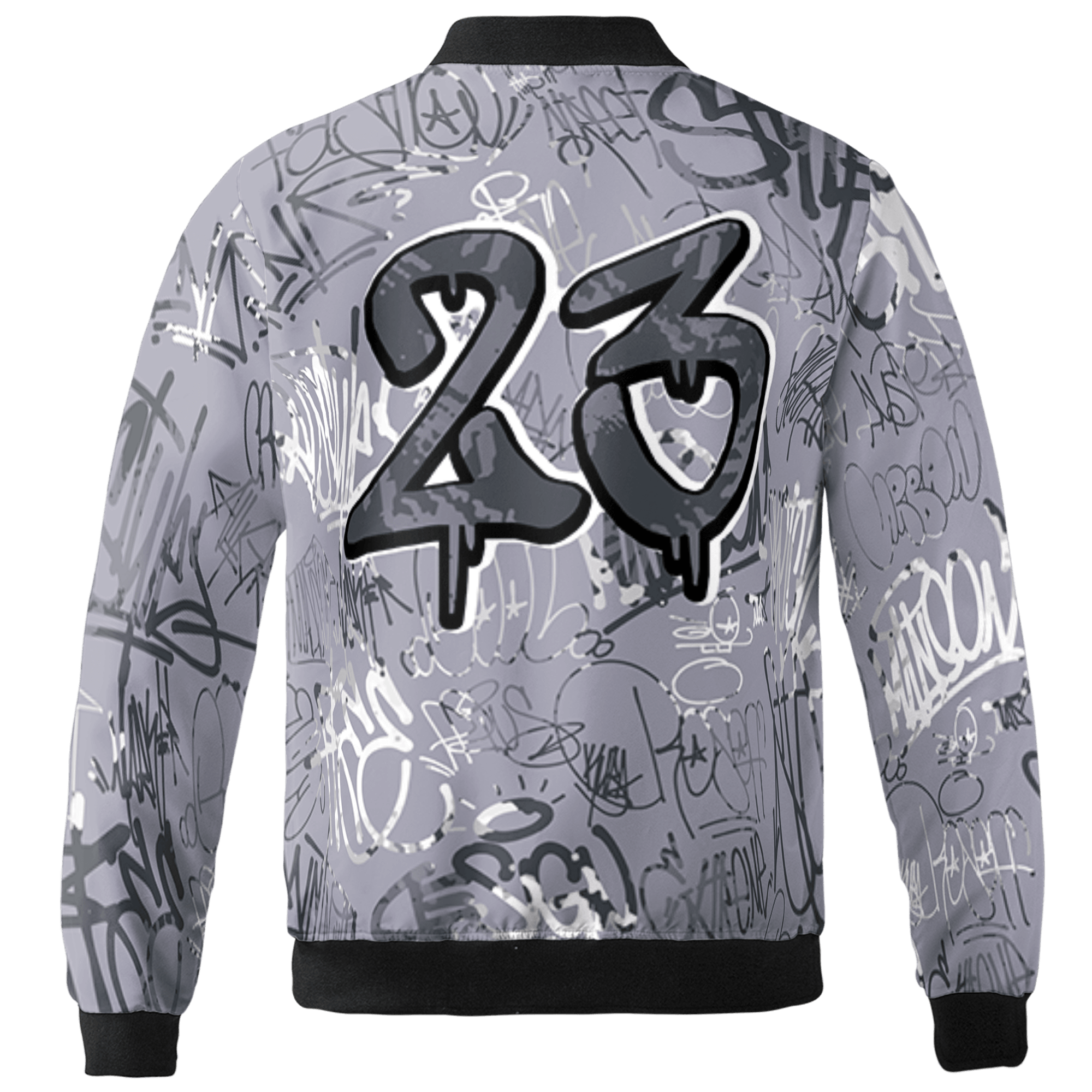 Stealth 14s Jacket Match 23 Hiphop 3D All-Over Print Graffiti Pattern - NastyJamz