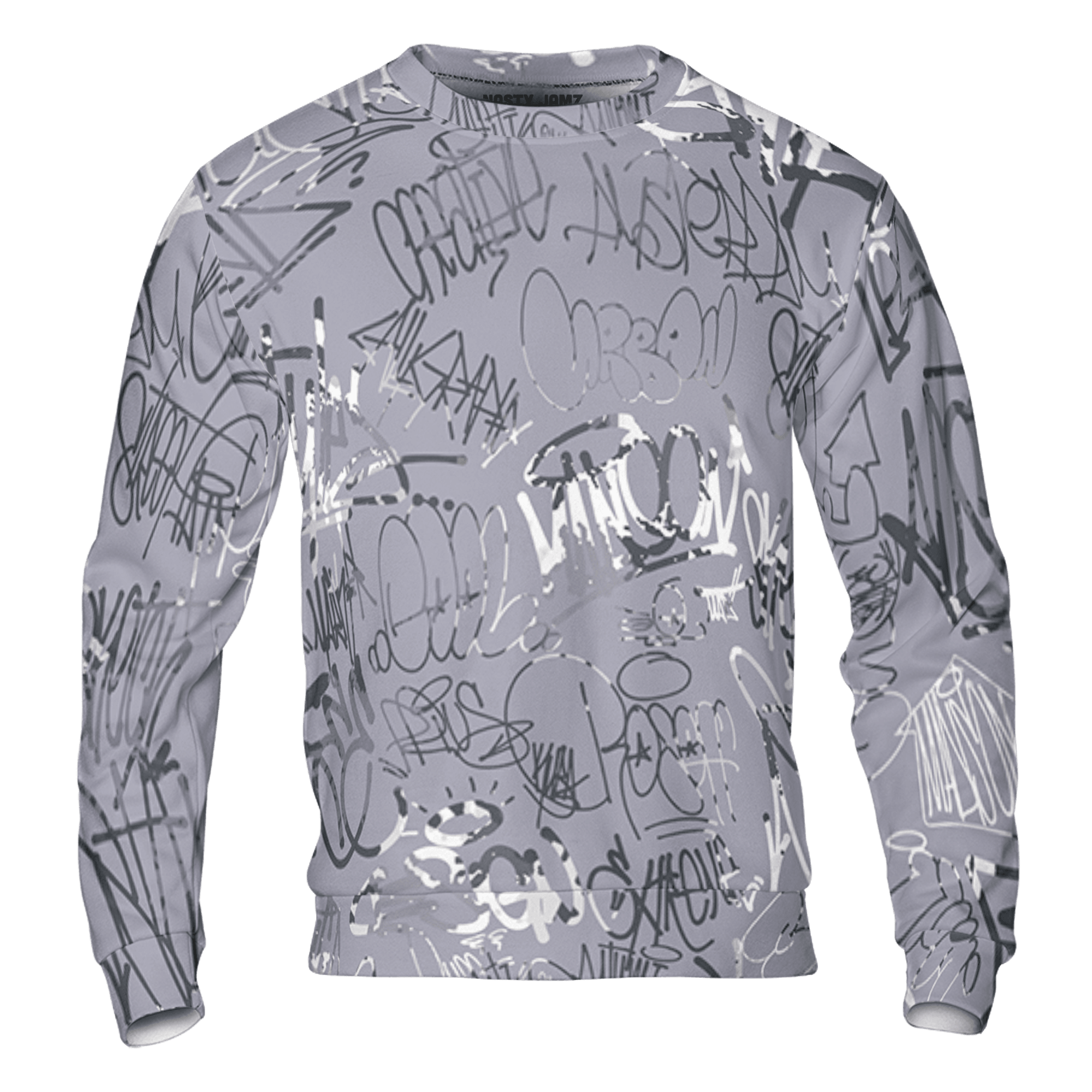 Stealth 14s Sweatshirt Match 23 Hiphop 3D All-Over Print Graffiti Pattern - NastyJamz