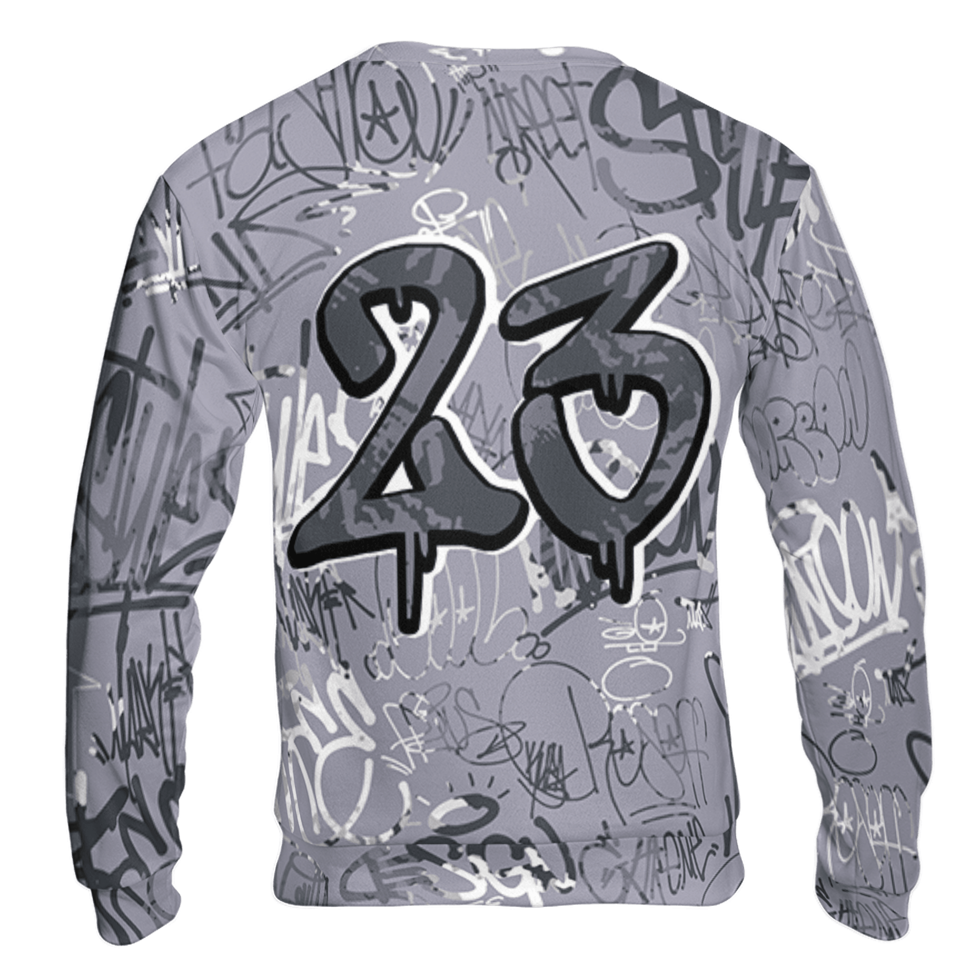 Stealth 14s Sweatshirt Match 23 Hiphop 3D All-Over Print Graffiti Pattern - NastyJamz