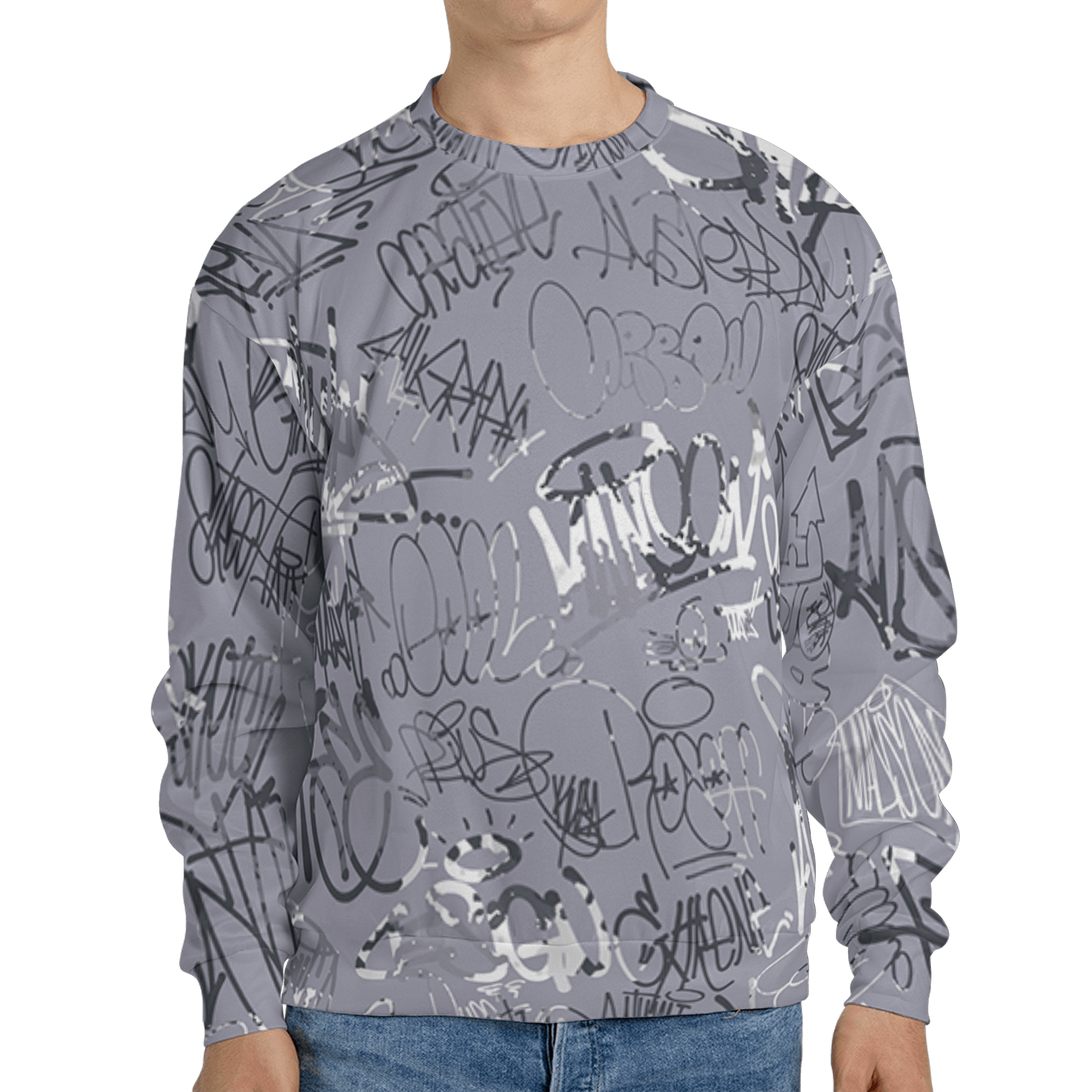 Stealth 14s Sweatshirt Match 23 Hiphop 3D All-Over Print Graffiti Pattern - NastyJamz