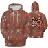 High OG Dusted Clay 1s Hoodie Match 23 Hiphop 3D All-Over Print Graffiti Pattern - NastyJamz