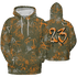 Olive 5s Hoodie Match 23 Hiphop 3D All-Over Print Graffiti Pattern - NastyJamz