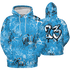 Powder Blue 9s Hoodie Match 23 Hiphop 3D All-Over Print Graffiti Pattern - NastyJamz