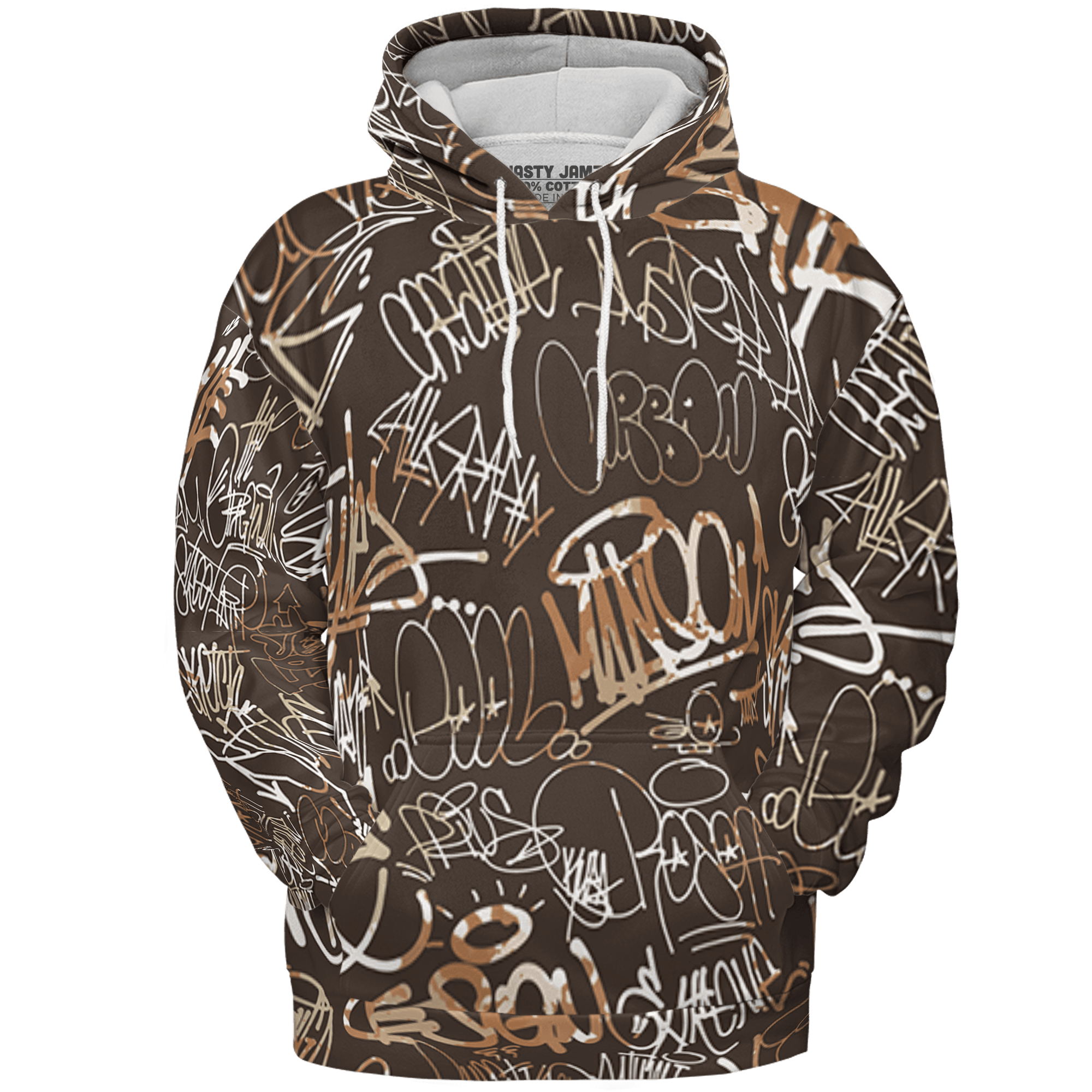 Jumpman Jack Hoodie Match 23 Hiphop 3D All-Over Print Graffiti Pattern - NastyJamz