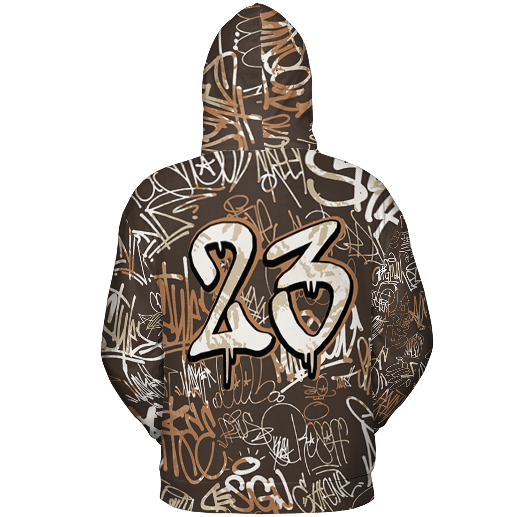 Jumpman Jack Hoodie Match 23 Hiphop 3D All-Over Print Graffiti Pattern - NastyJamz