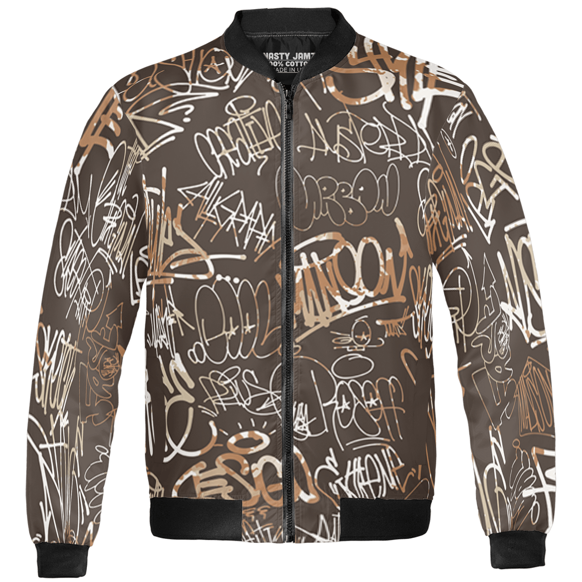 Jumpman Jack Jacket Match 23 Hiphop 3D All-Over Print Graffiti Pattern - NastyJamz