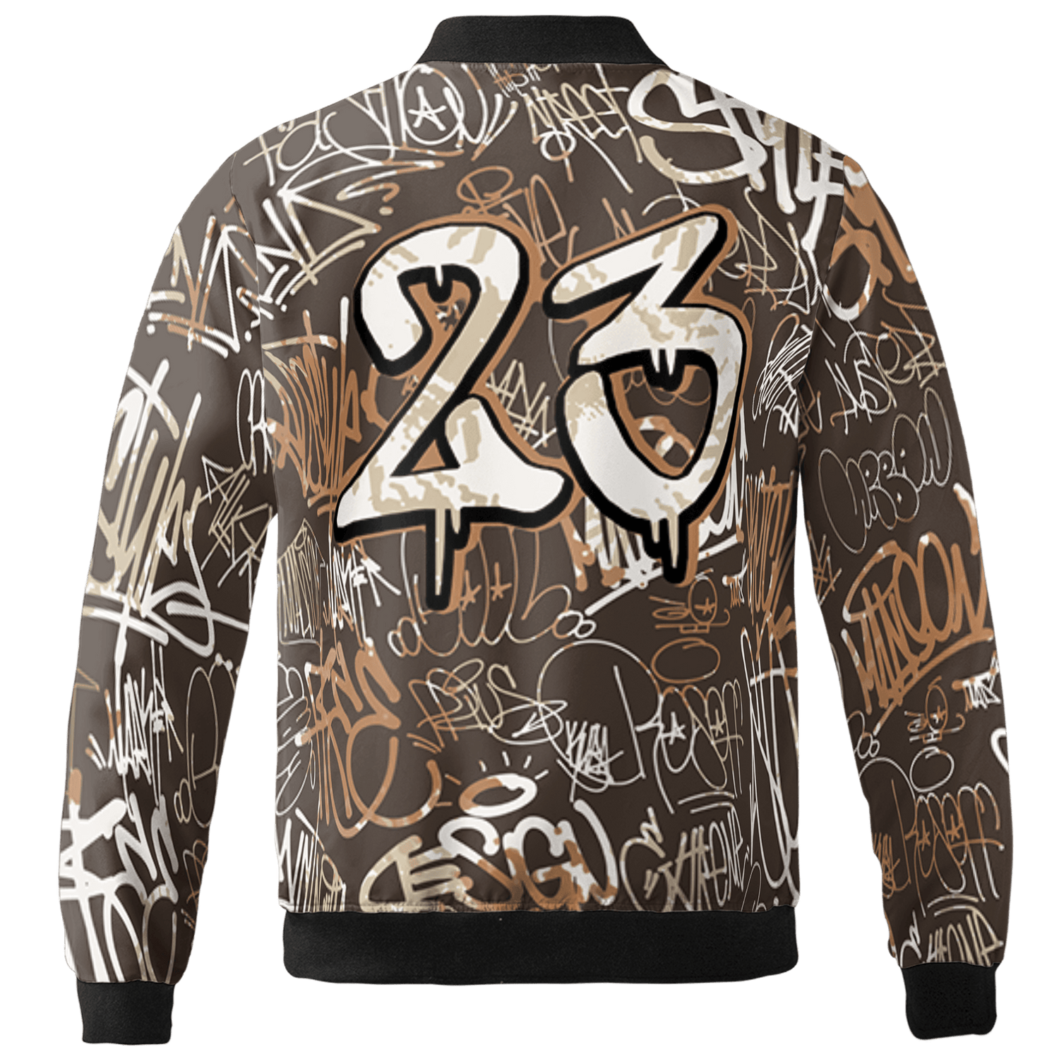 Jumpman Jack Jacket Match 23 Hiphop 3D All-Over Print Graffiti Pattern - NastyJamz