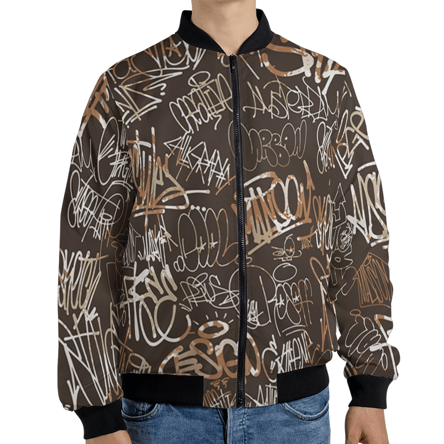 Jumpman Jack Jacket Match 23 Hiphop 3D All-Over Print Graffiti Pattern - NastyJamz