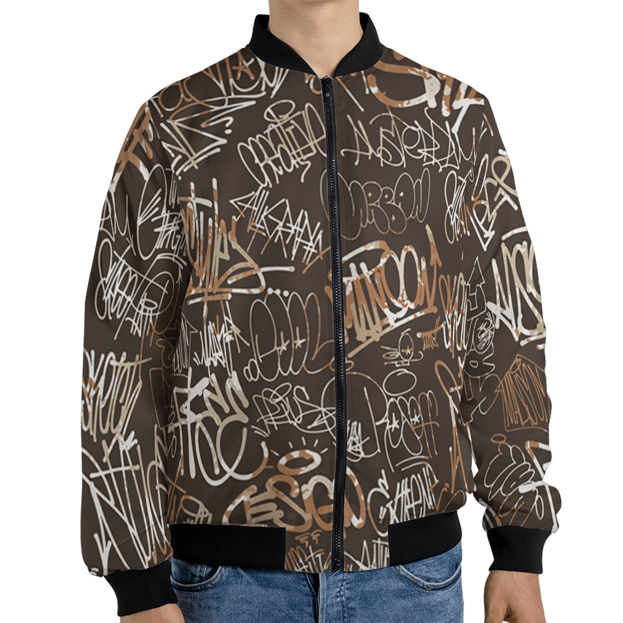 Jumpman Jack Jacket Match 23 Hiphop 3D All-Over Print Graffiti Pattern - NastyJamz