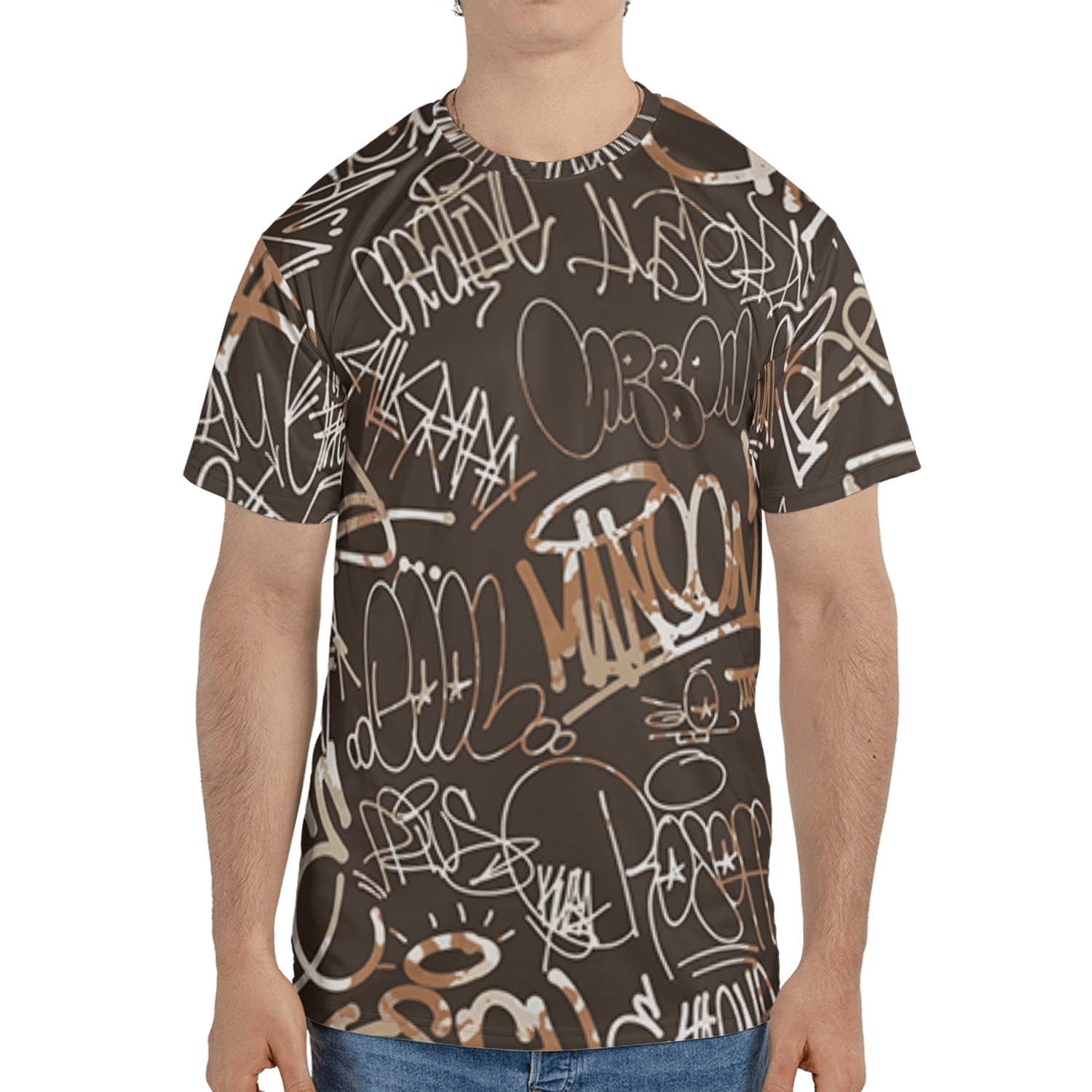 Jumpman Jack T Shirt Match 23 Hiphop 3D All-Over Print Graffiti Pattern - NastyJamz