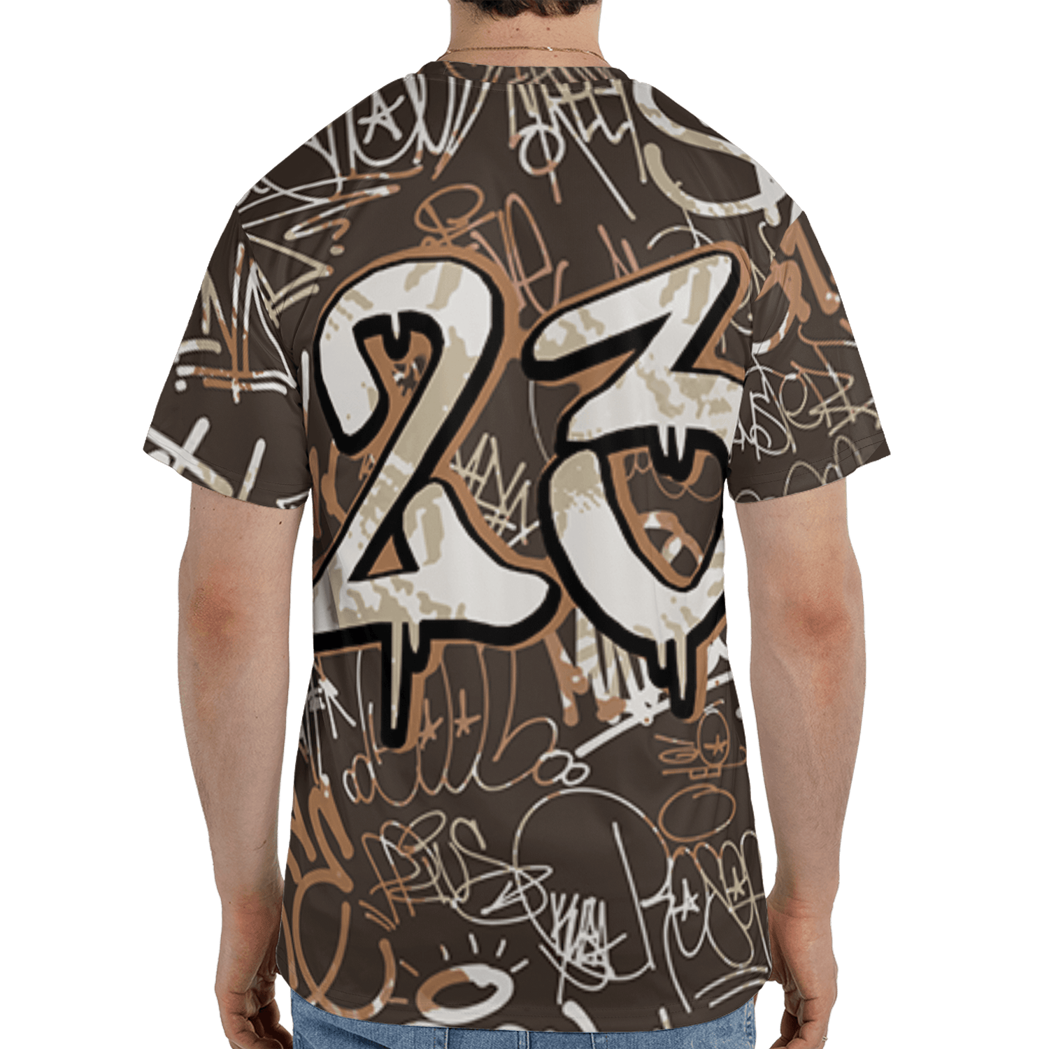 Jumpman Jack T Shirt Match 23 Hiphop 3D All-Over Print Graffiti Pattern - NastyJamz