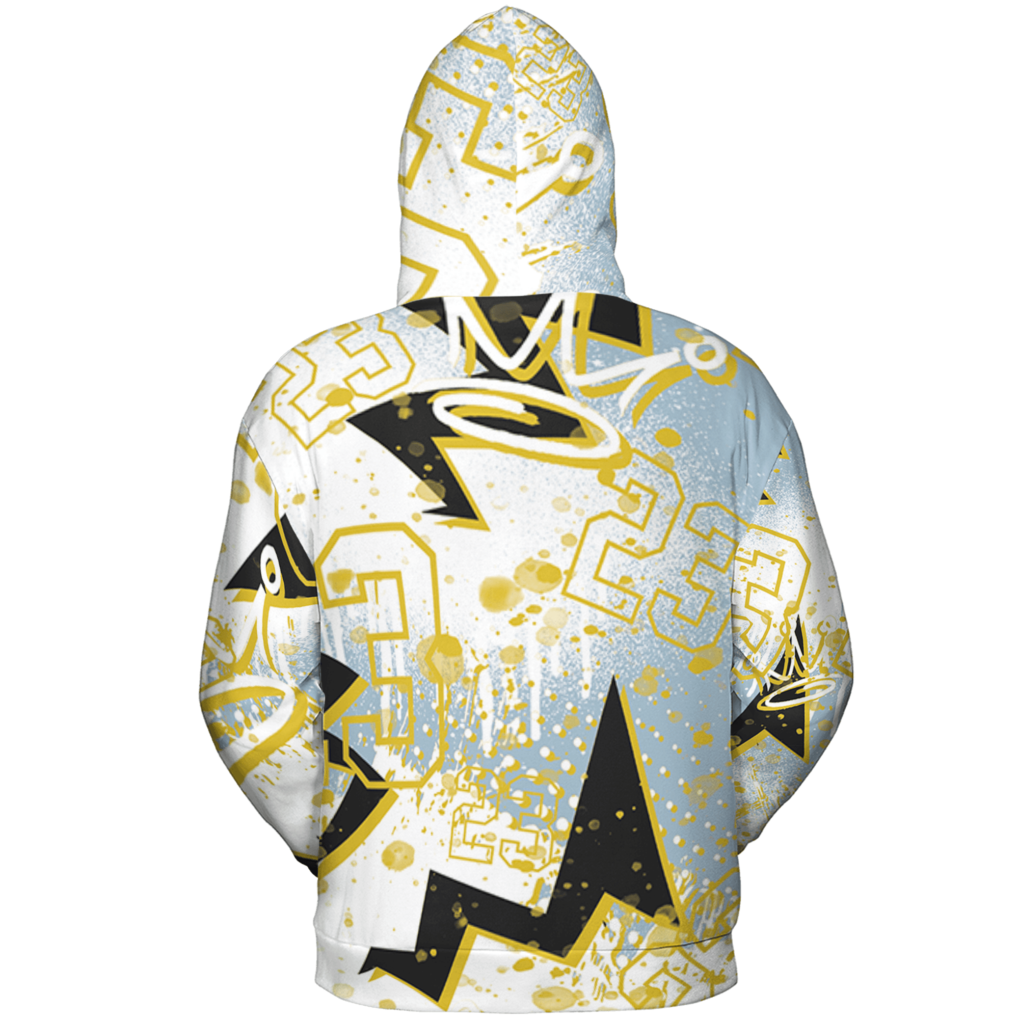 Blue Grey 13s Hoodie Match 23 King 3D All-Over Print Zigzag - NastyJamz