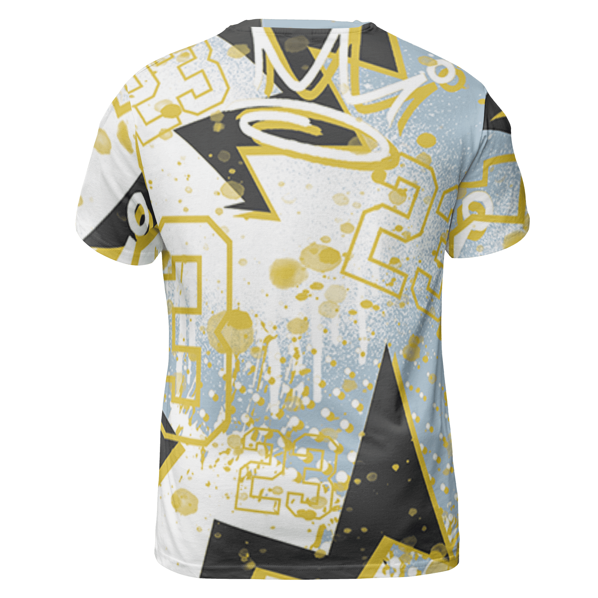 Blue Grey 13s T Shirt Match 23 King 3D All-Over Print Zigzag - NastyJamz
