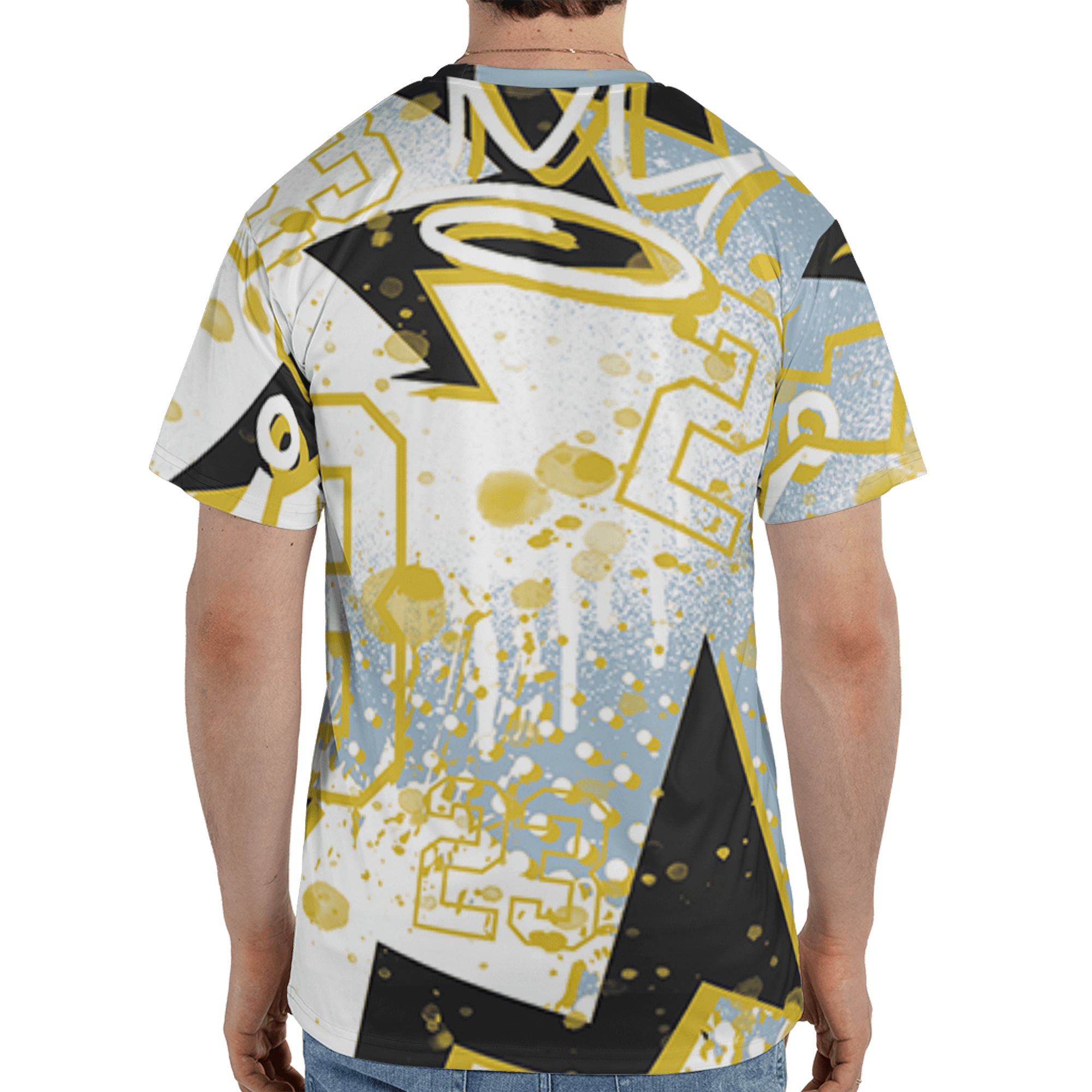 Blue Grey 13s T Shirt Match 23 King 3D All-Over Print Zigzag - NastyJamz
