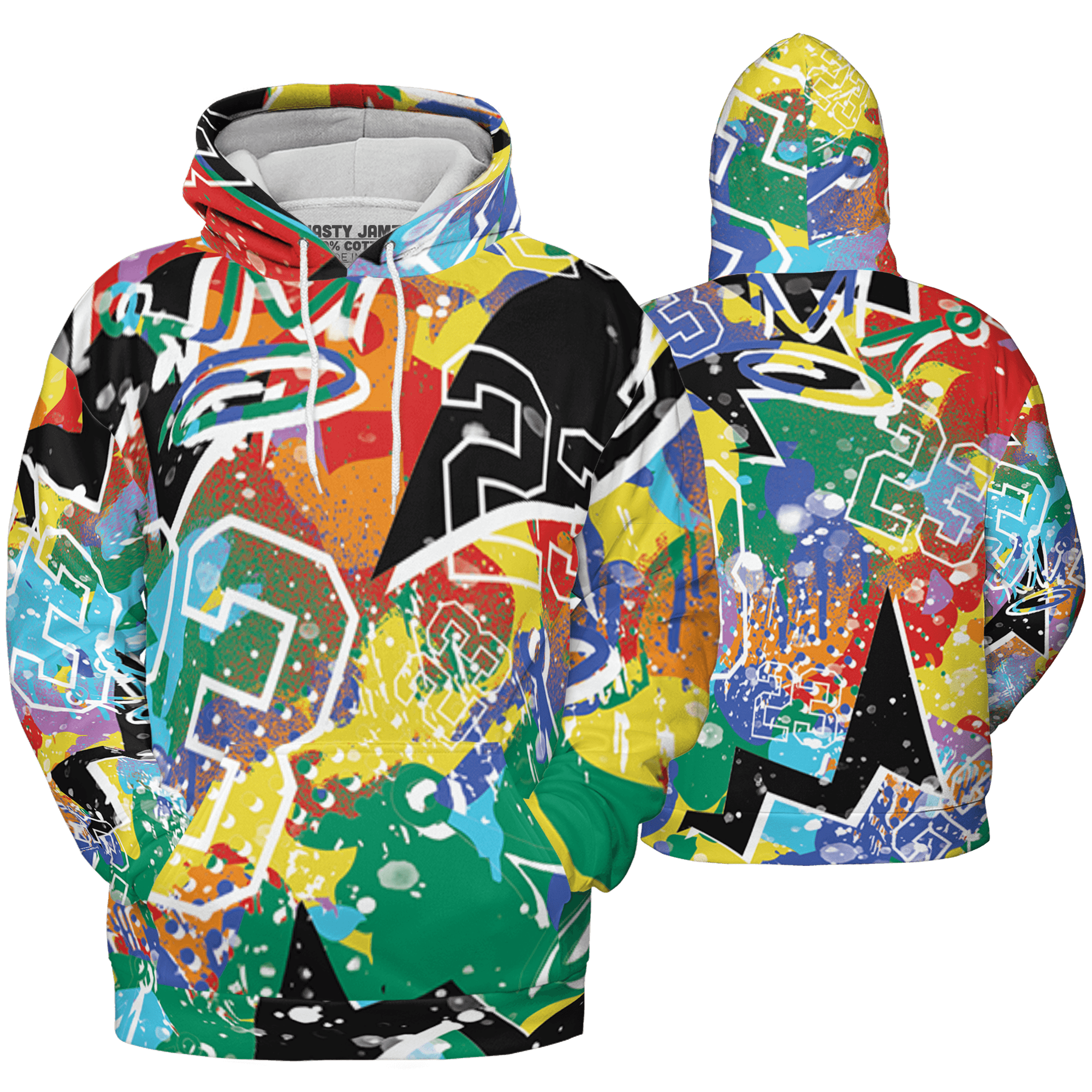 Mid GS Six Championships 1s Hoodie Match 23 King 3D All-Over Print Zigzag - NastyJamz