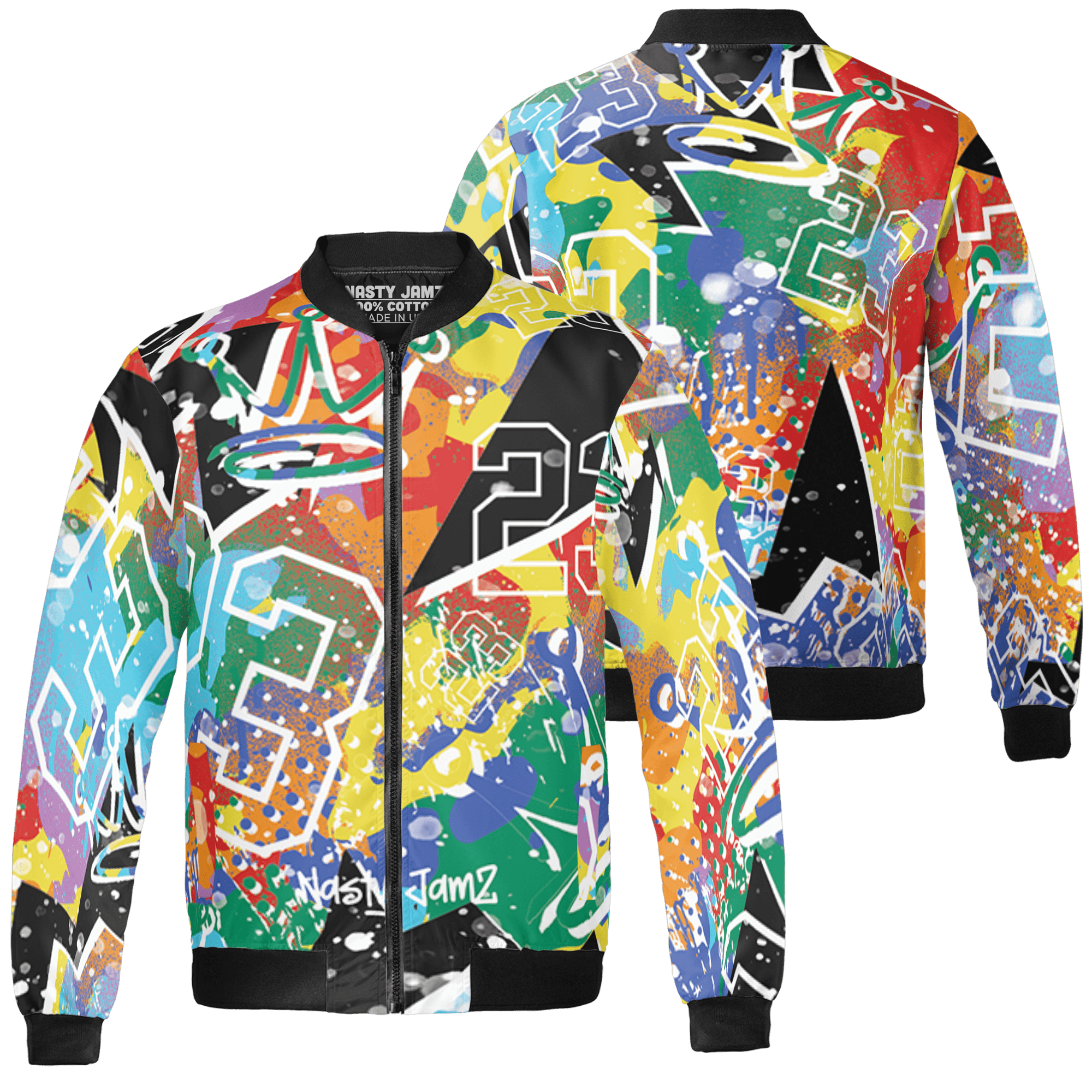 Mid GS Six Championships 1s Jacket Match 23 King 3D All-Over Print Zigzag - NastyJamz