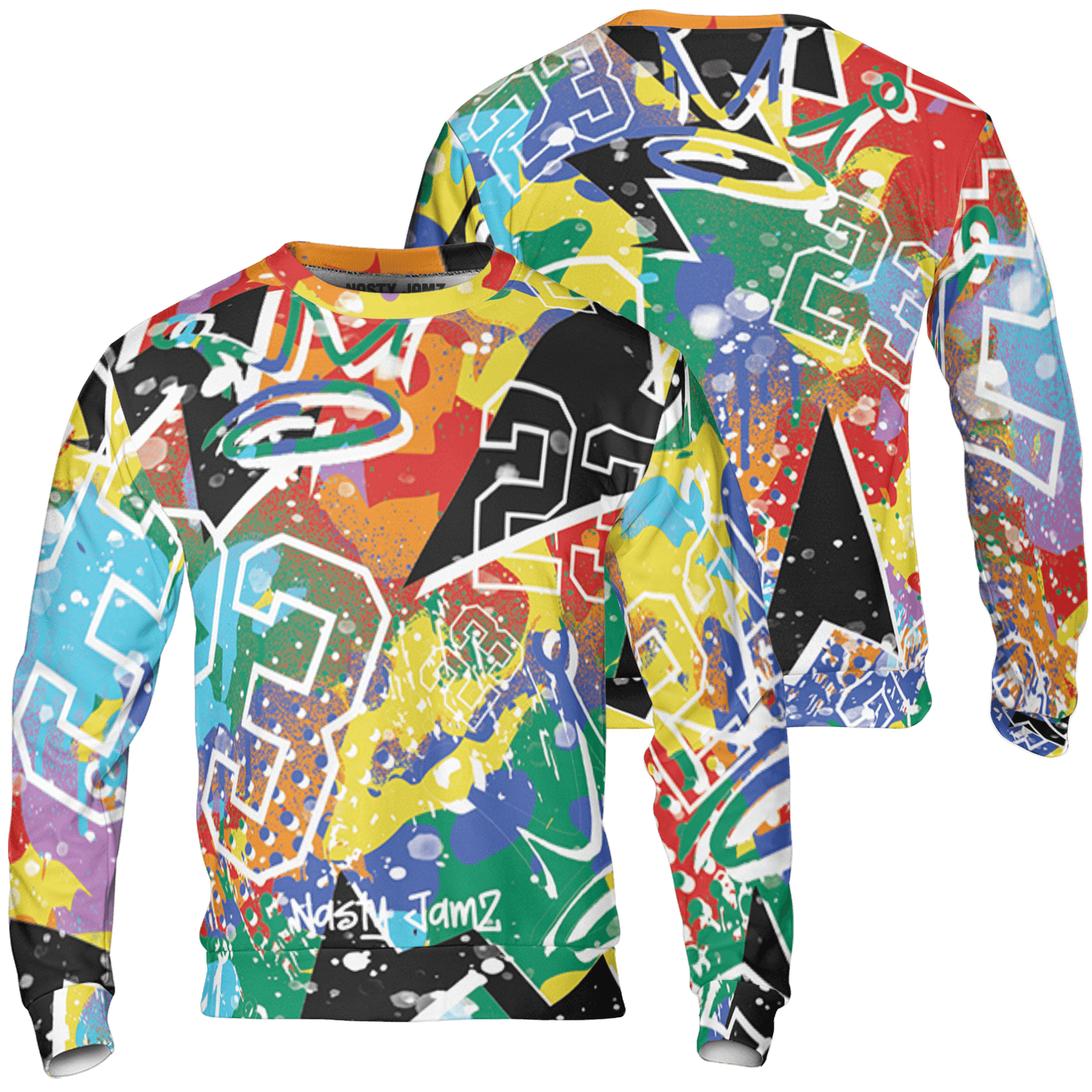 Mid GS Six Championships 1s Sweatshirt Match 23 King 3D All-Over Print Zigzag - NastyJamz