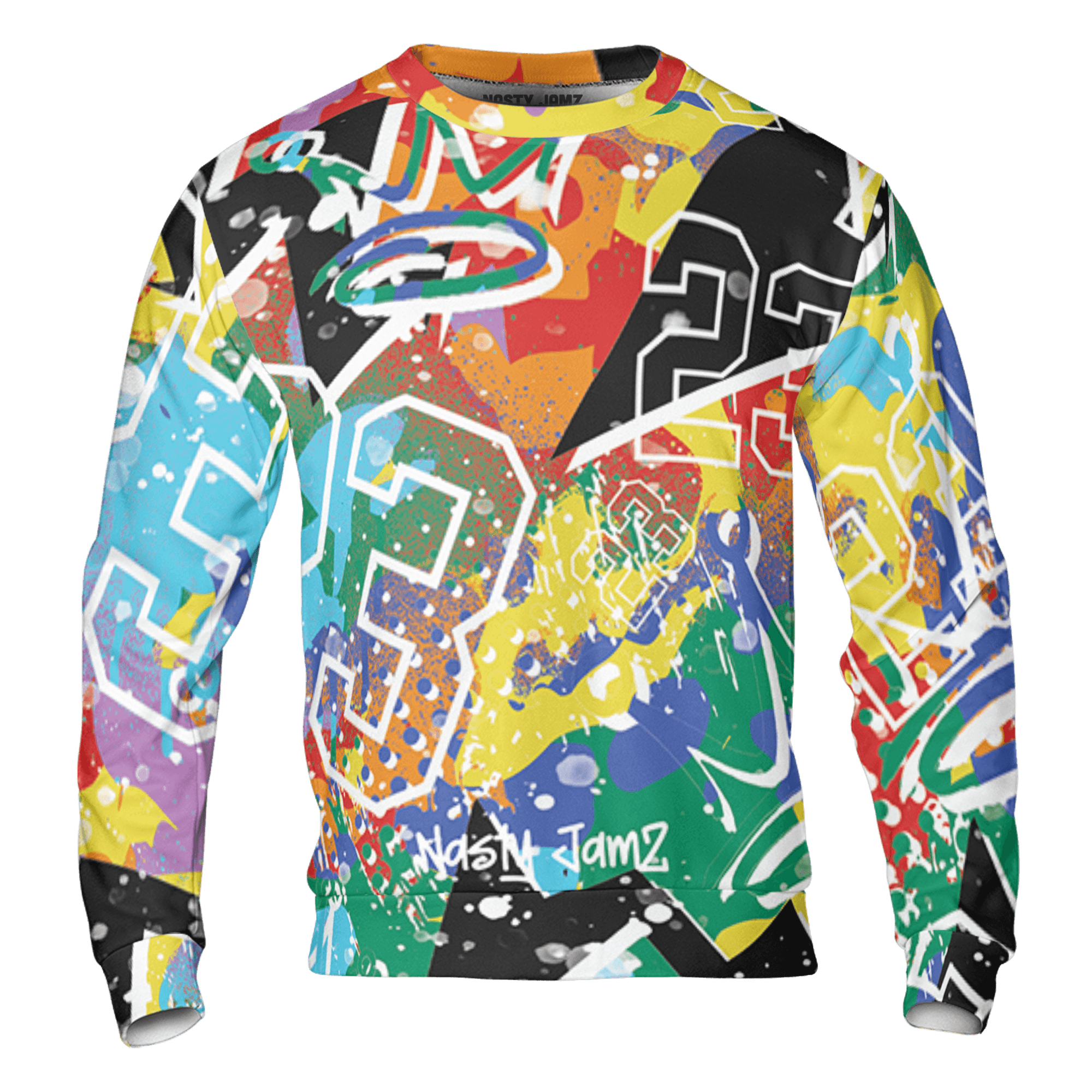 Mid GS Six Championships 1s Sweatshirt Match 23 King 3D All-Over Print Zigzag - NastyJamz