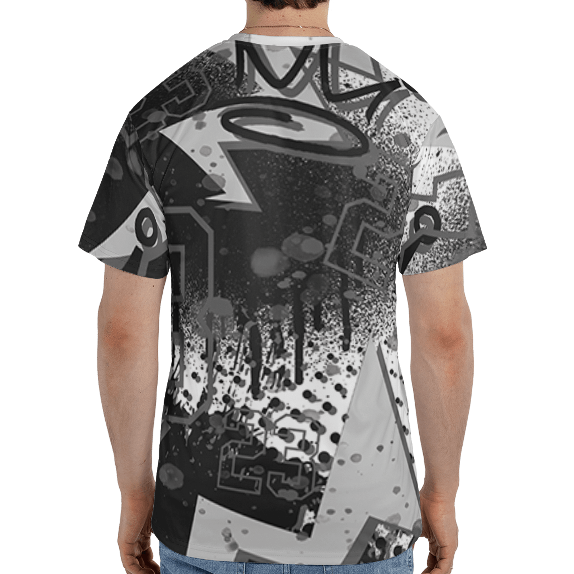 Retro High OG Black White 1s T Shirt Match 23 King 3D All-Over Print Zigzag - NastyJamz