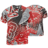 Bred Reimagined 4s T Shirt Match 23 King 3D All-Over Print Zigzag - NastyJamz