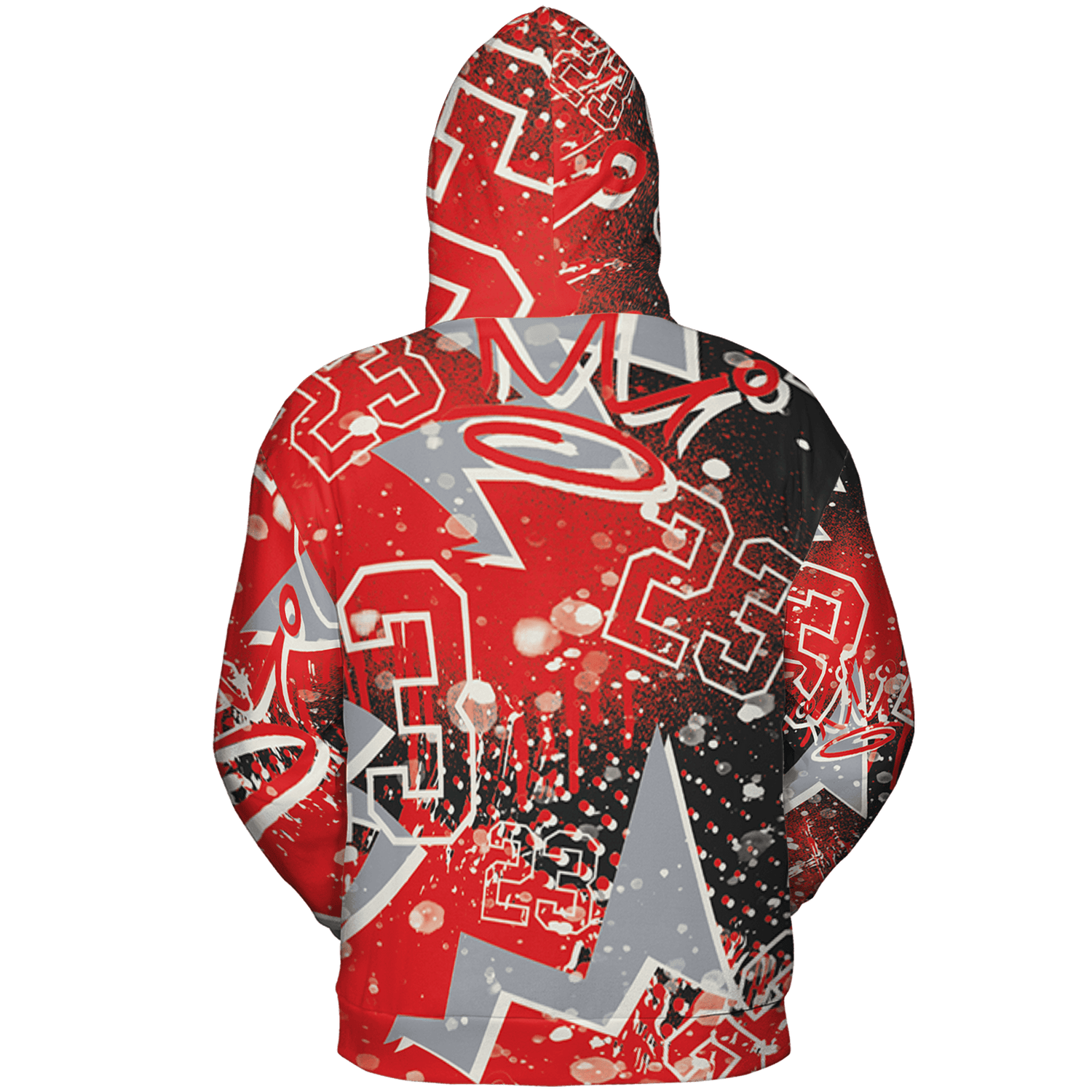 Bred Reimagined 4s Hoodie Match 23 King 3D All-Over Print Zigzag - NastyJamz