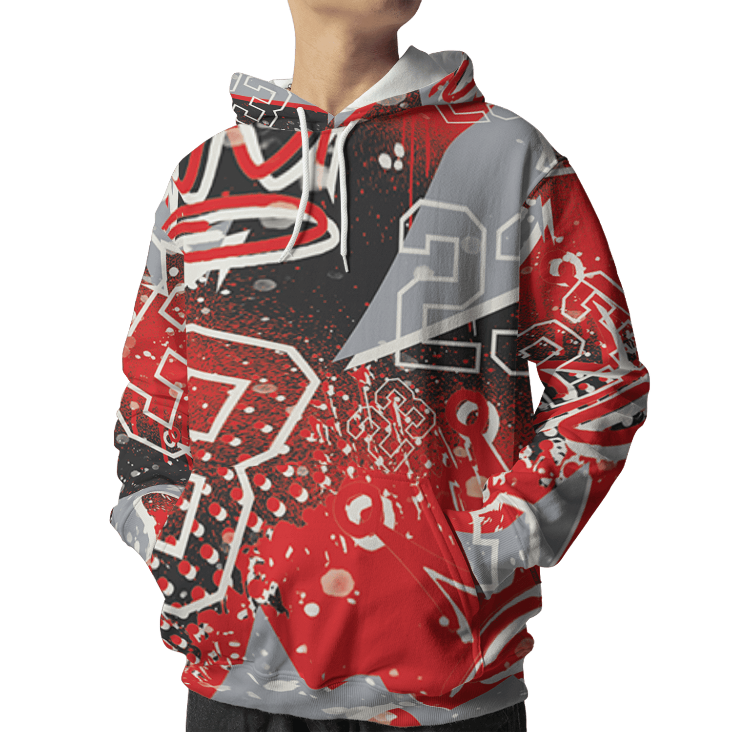 Bred Reimagined 4s Hoodie Match 23 King 3D All-Over Print Zigzag - NastyJamz