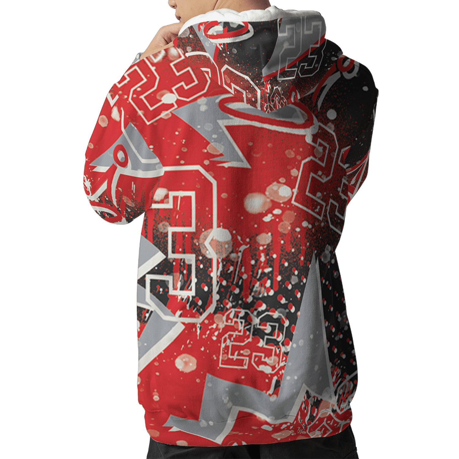 Bred Reimagined 4s Hoodie Match 23 King 3D All-Over Print Zigzag - NastyJamz