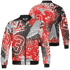 Bred Reimagined 4s Jacket Match 23 King 3D All-Over Print Zigzag - NastyJamz
