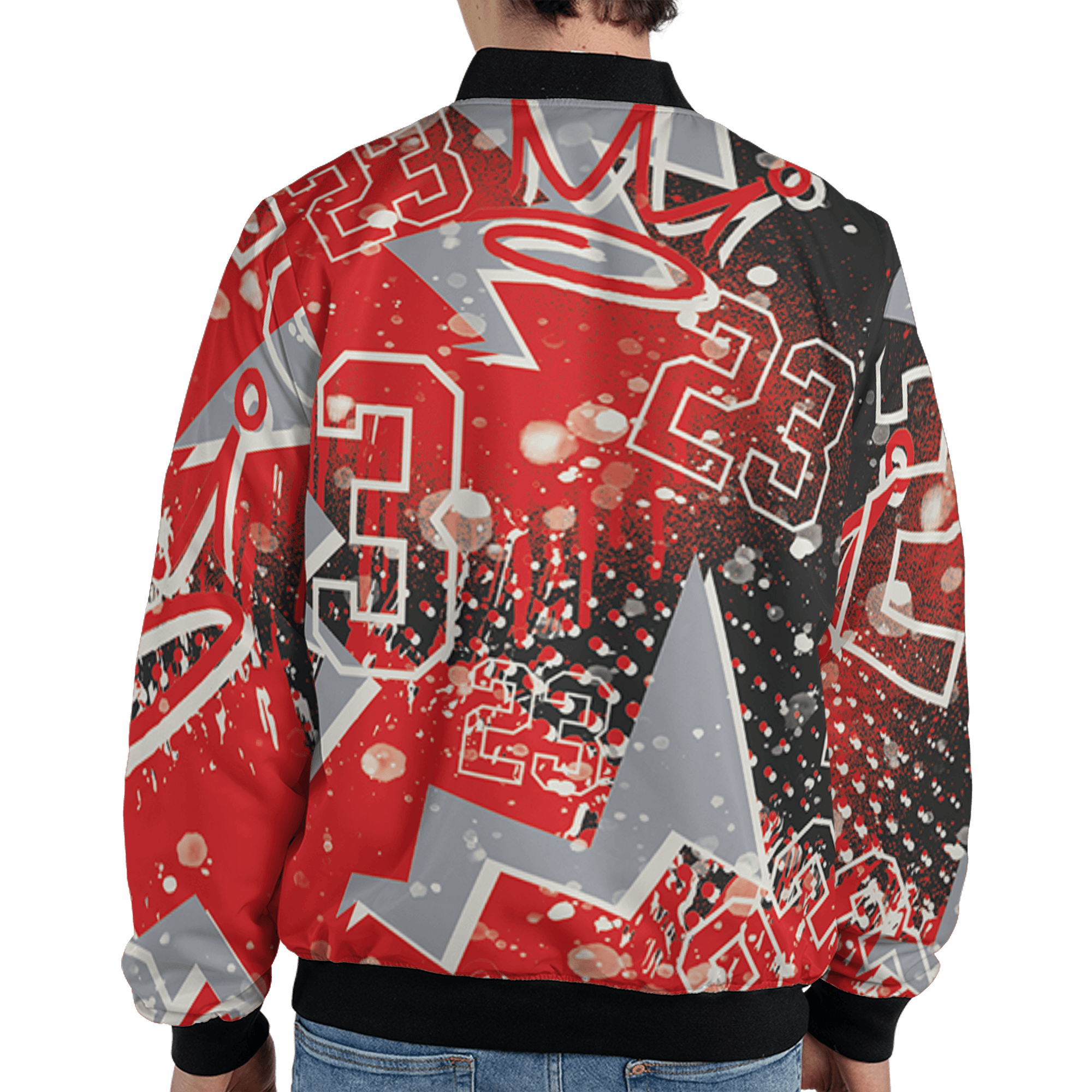 Bred Reimagined 4s Jacket Match 23 King 3D All-Over Print Zigzag - NastyJamz
