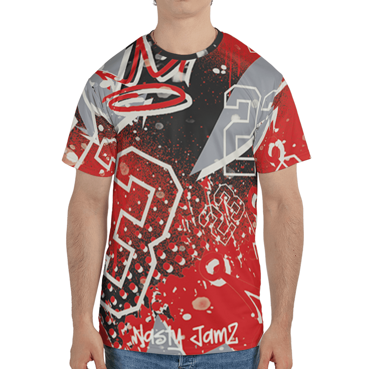 Bred Reimagined 4s T Shirt Match 23 King 3D All-Over Print Zigzag - NastyJamz