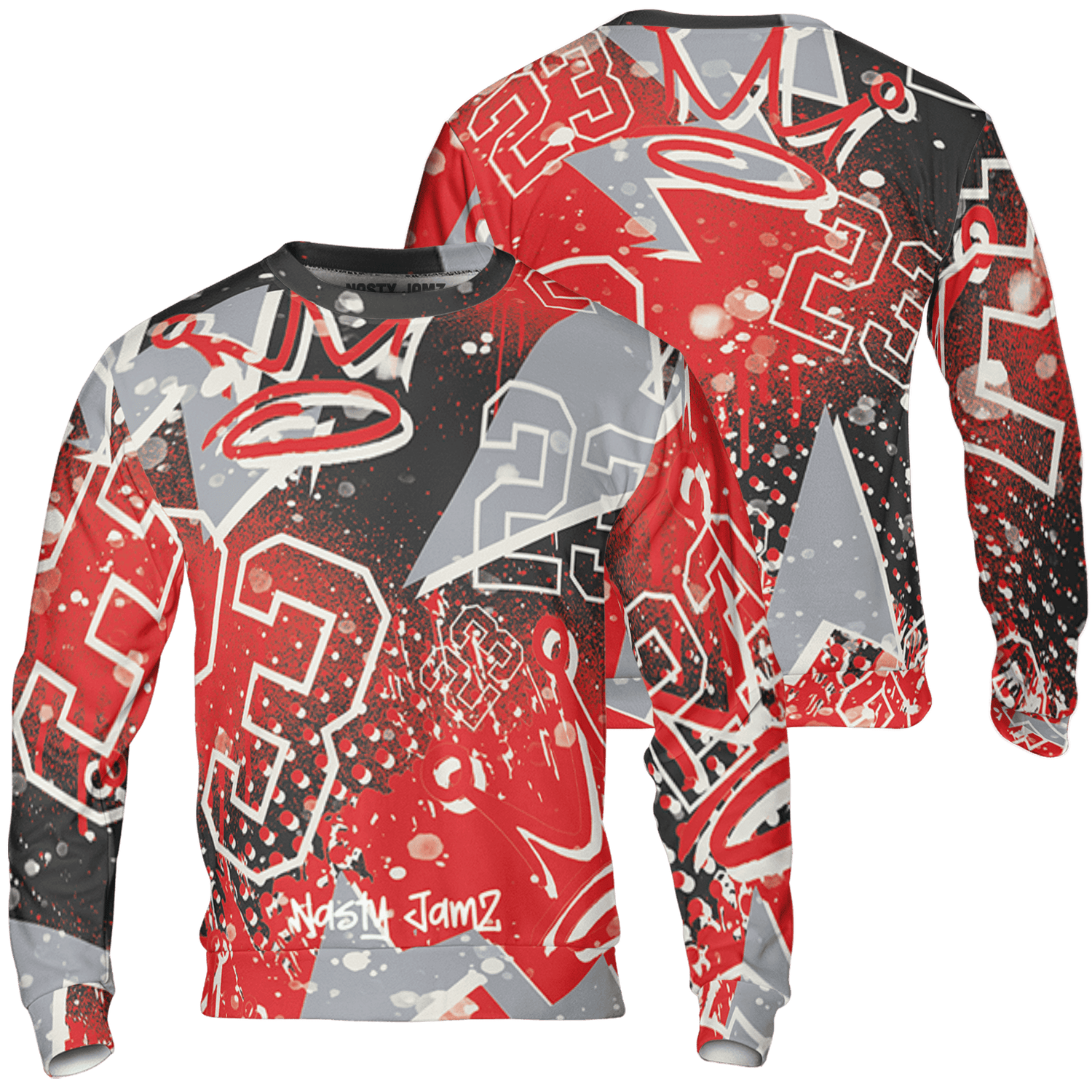 Bred Reimagined 4s Sweatshirt Match 23 King 3D All-Over Print Zigzag - NastyJamz