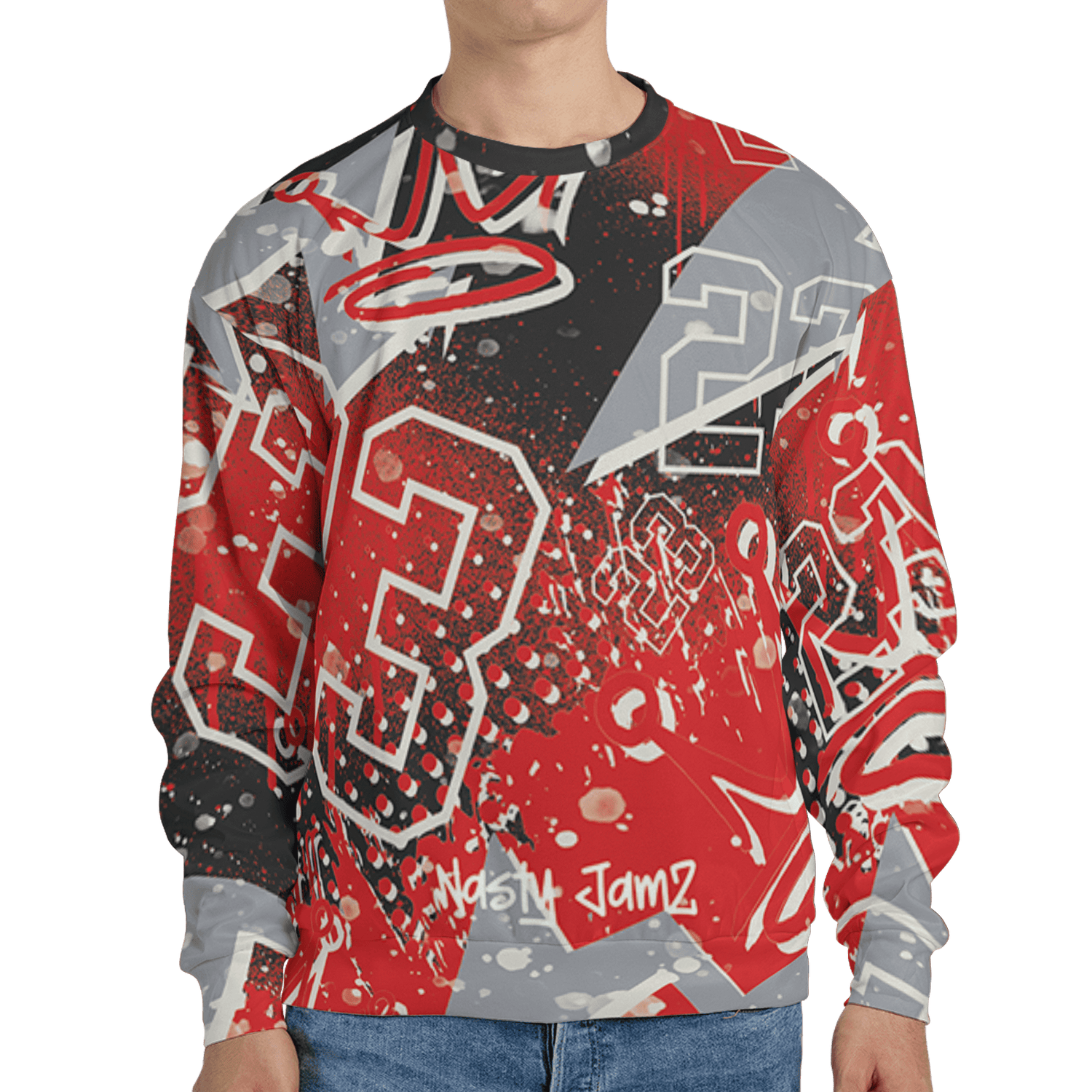 Bred Reimagined 4s Sweatshirt Match 23 King 3D All-Over Print Zigzag - NastyJamz