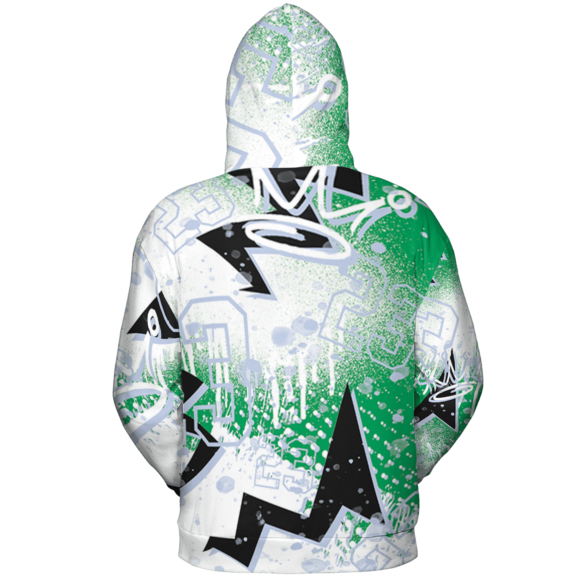 Lucky Green 5s Hoodie Match 23 King 3D All-Over Print Zigzag - NastyJamz