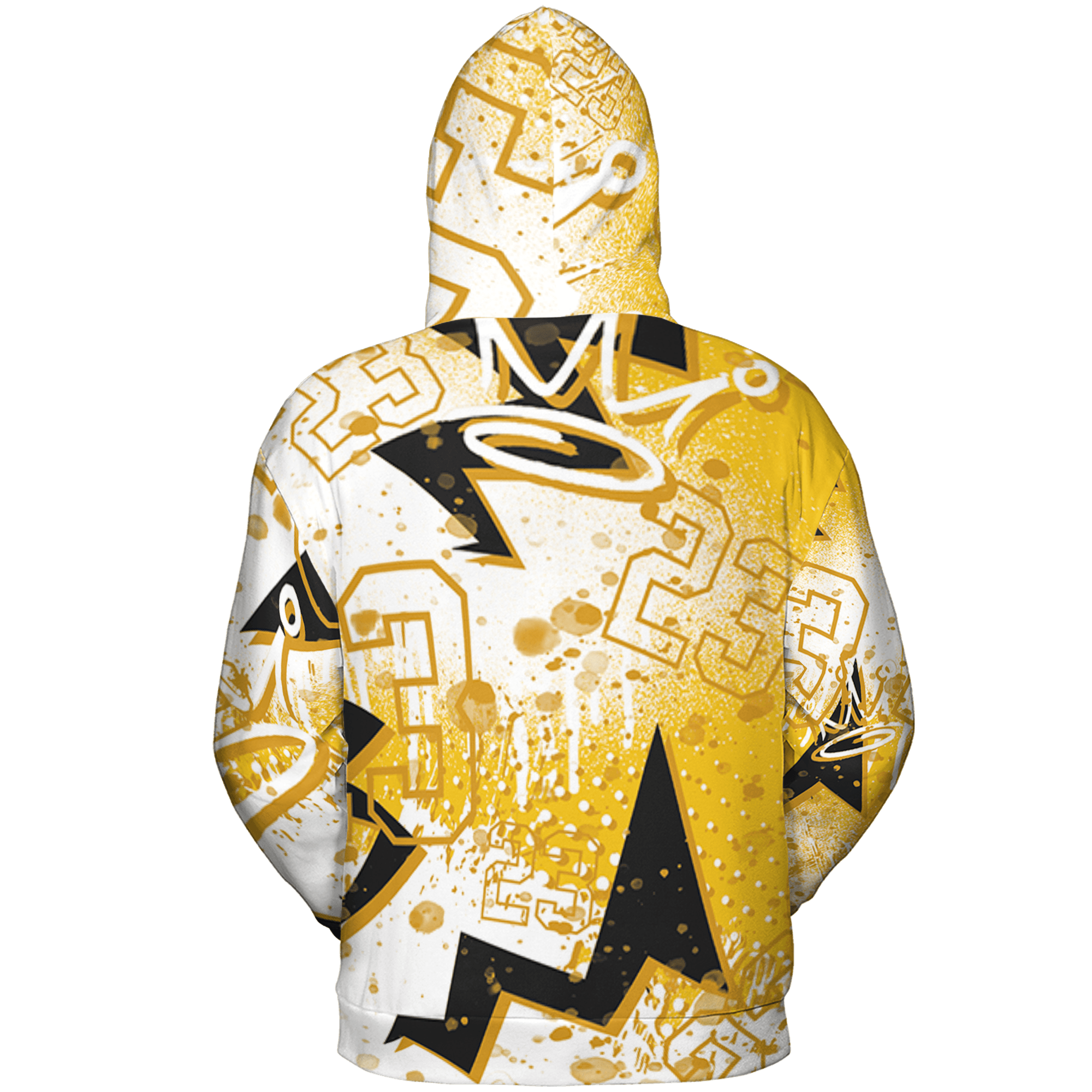 Yellow Ochre 6s Hoodie Match 23 King 3D All-Over Print Zigzag - NastyJamz