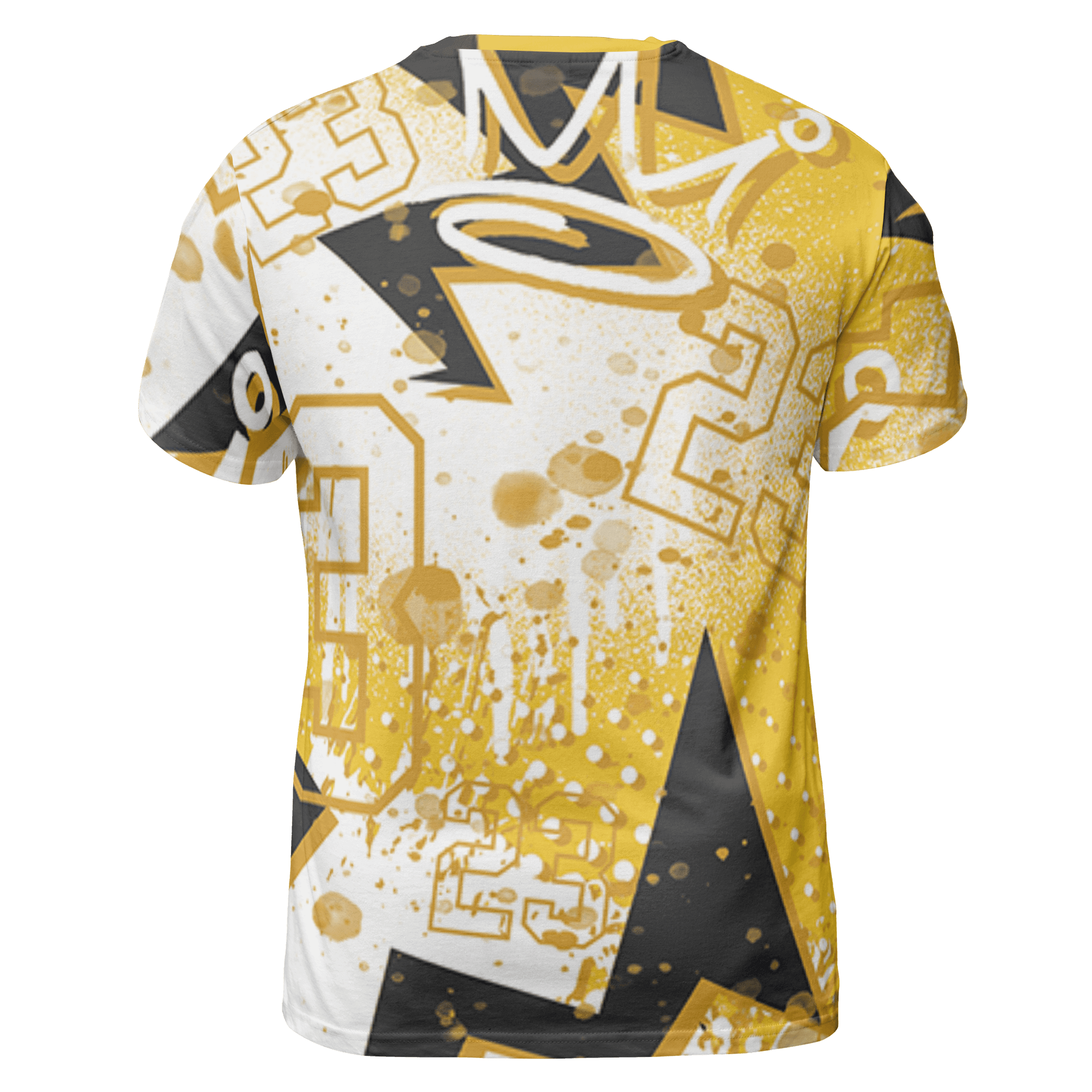 Yellow Ochre 6s T Shirt Match 23 King 3D All-Over Print Zigzag - NastyJamz