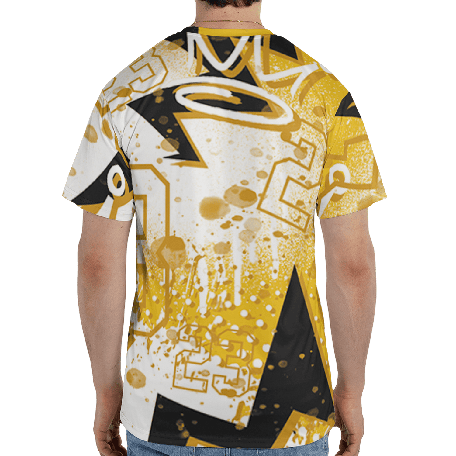 Yellow Ochre 6s T Shirt Match 23 King 3D All-Over Print Zigzag - NastyJamz