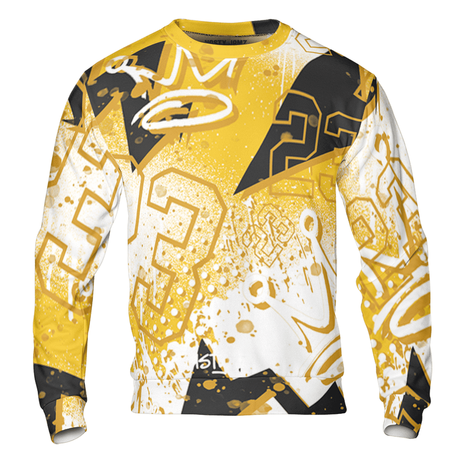 Yellow Ochre 6s Sweatshirt Match 23 King 3D All-Over Print Zigzag - NastyJamz