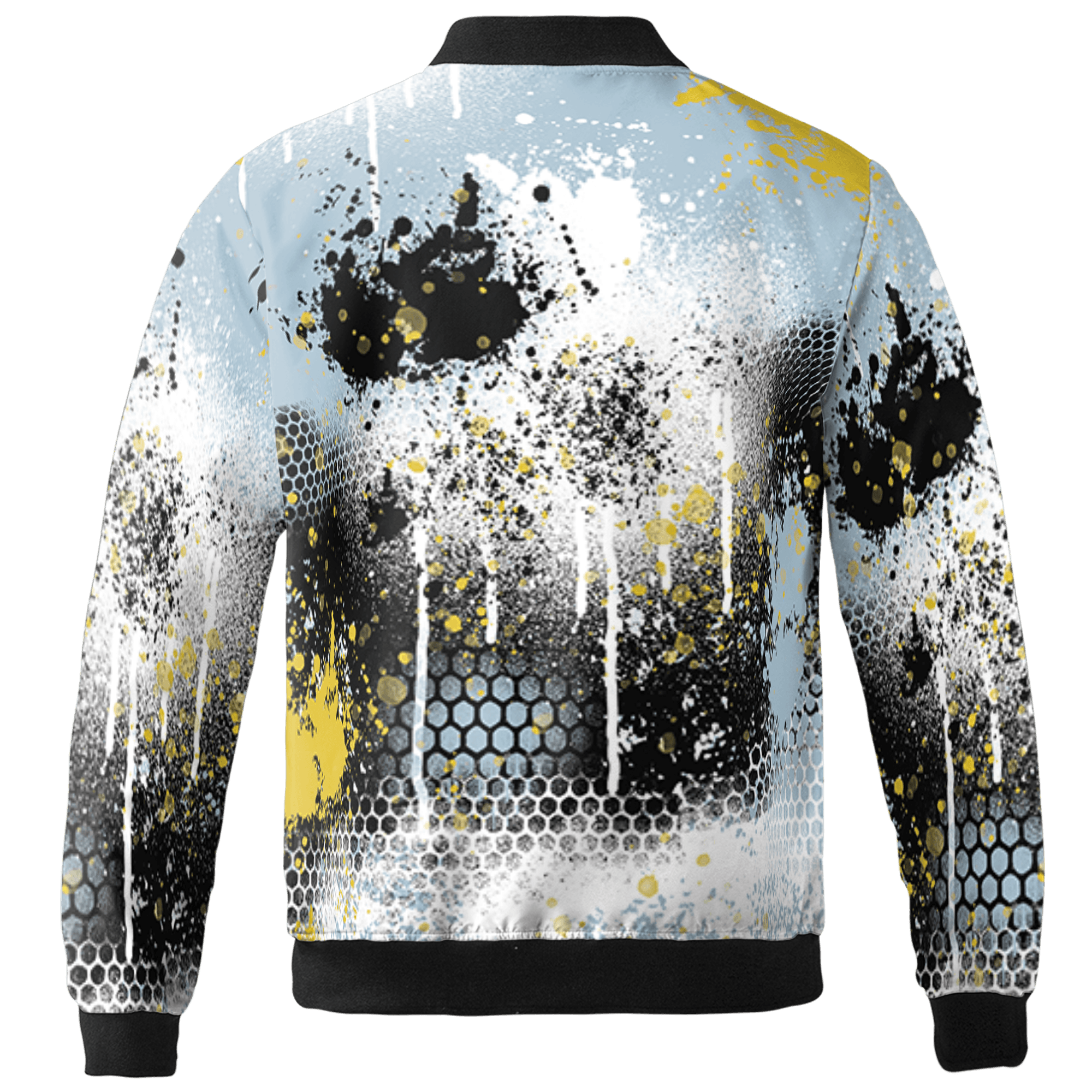 Blue Grey 13s Jacket Match 23 Painted Graffiti 3D All-Over Print - NastyJamz